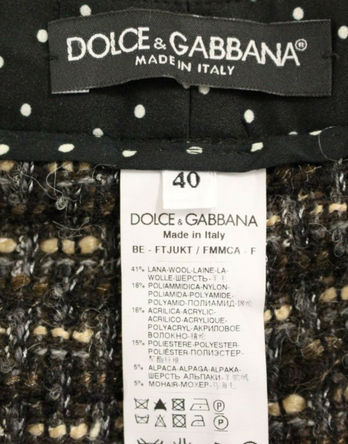 Dolce & Gabbana Multicolor wool shorts pants