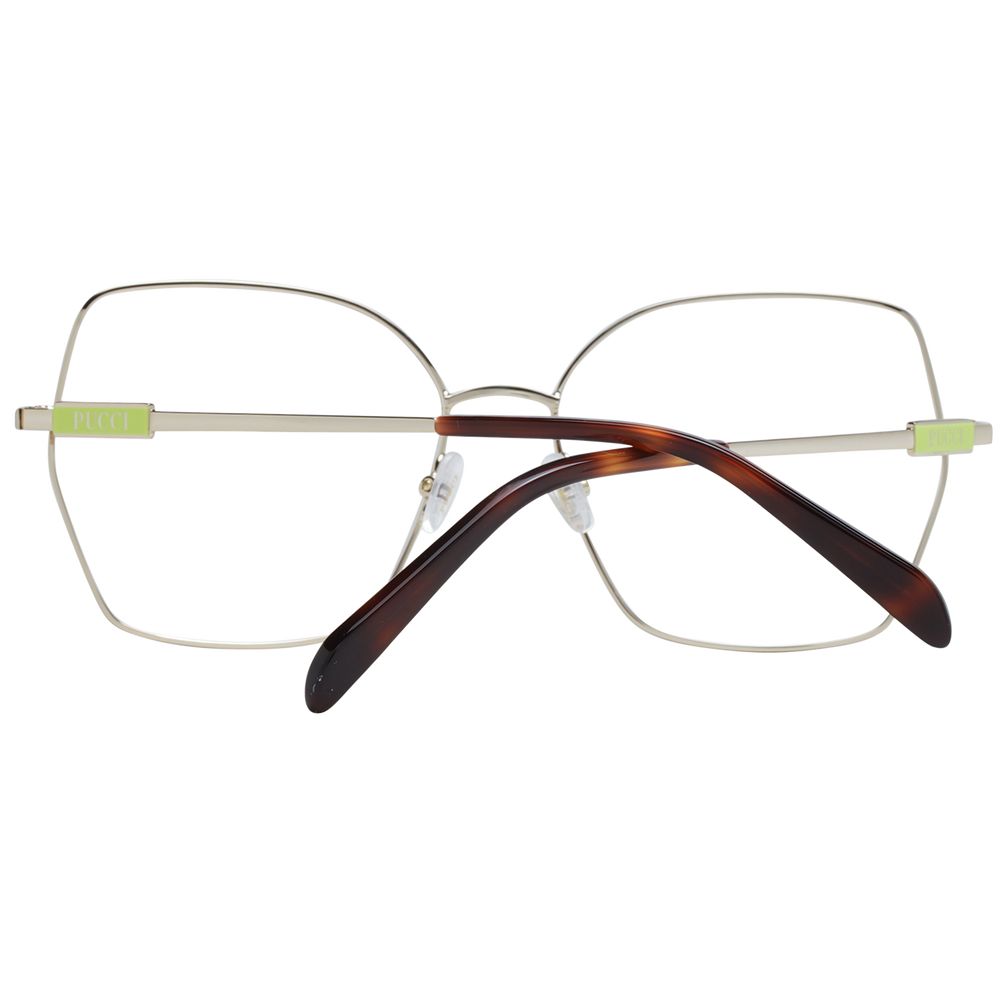 Emilio Pucci Gold Women Glasses Frame