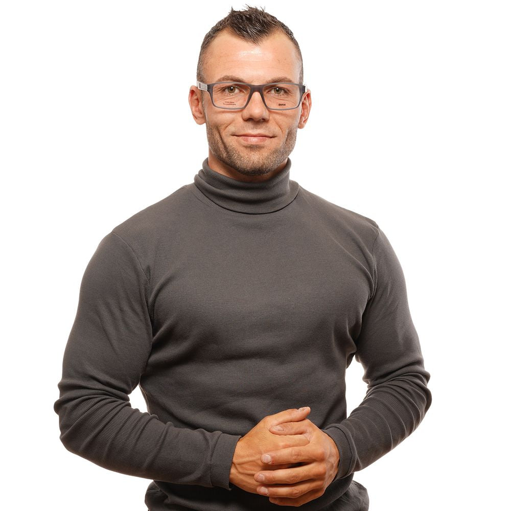 BMW Gray Men Glasses Frame