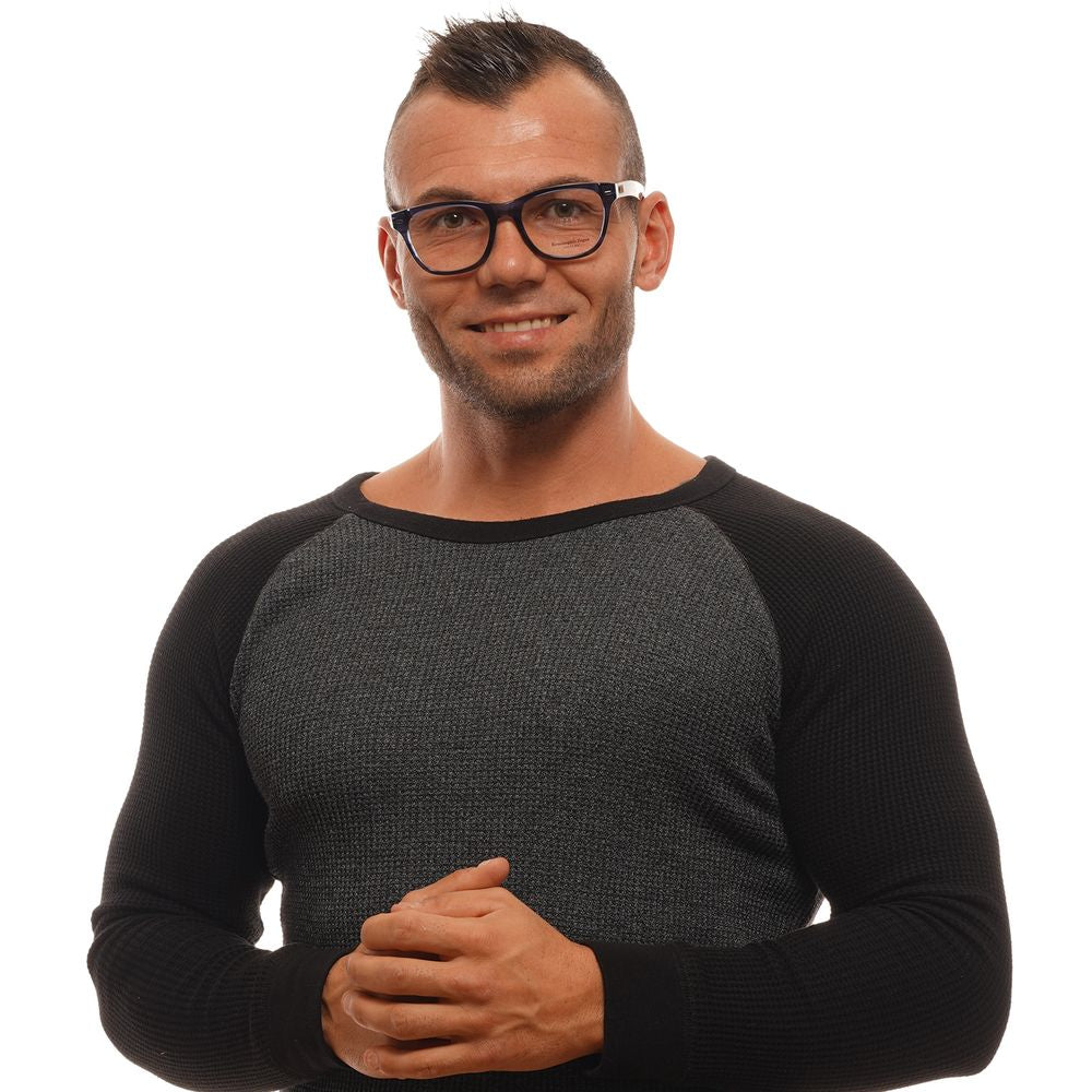 Ermenegildo Zegna Blue Men Glasses Frame