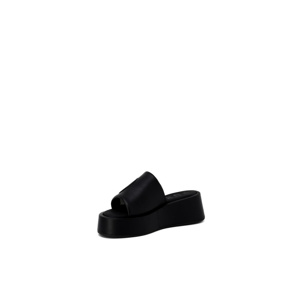 Furla Black Leather Slipper