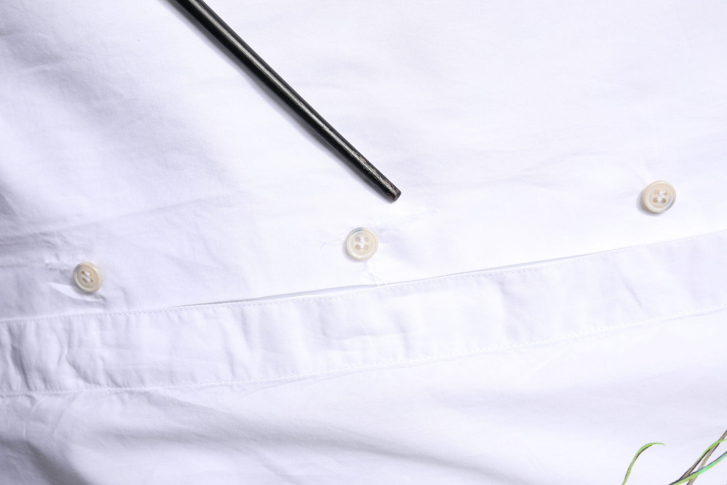 Dolce & Gabbana White Cotton Peacock Feather GOLD Formal Shirt