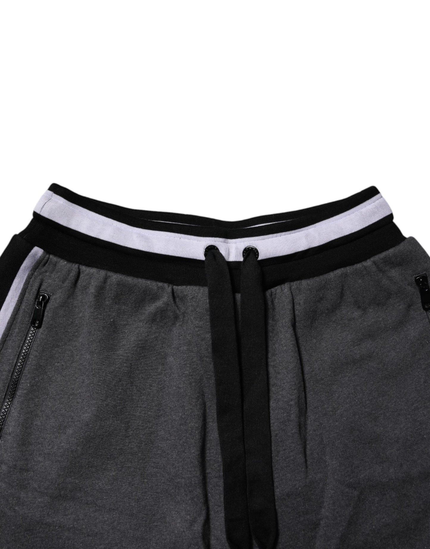 Dolce & Gabbana Dark Gray Cotton Bermuda Sweatshorts Shorts