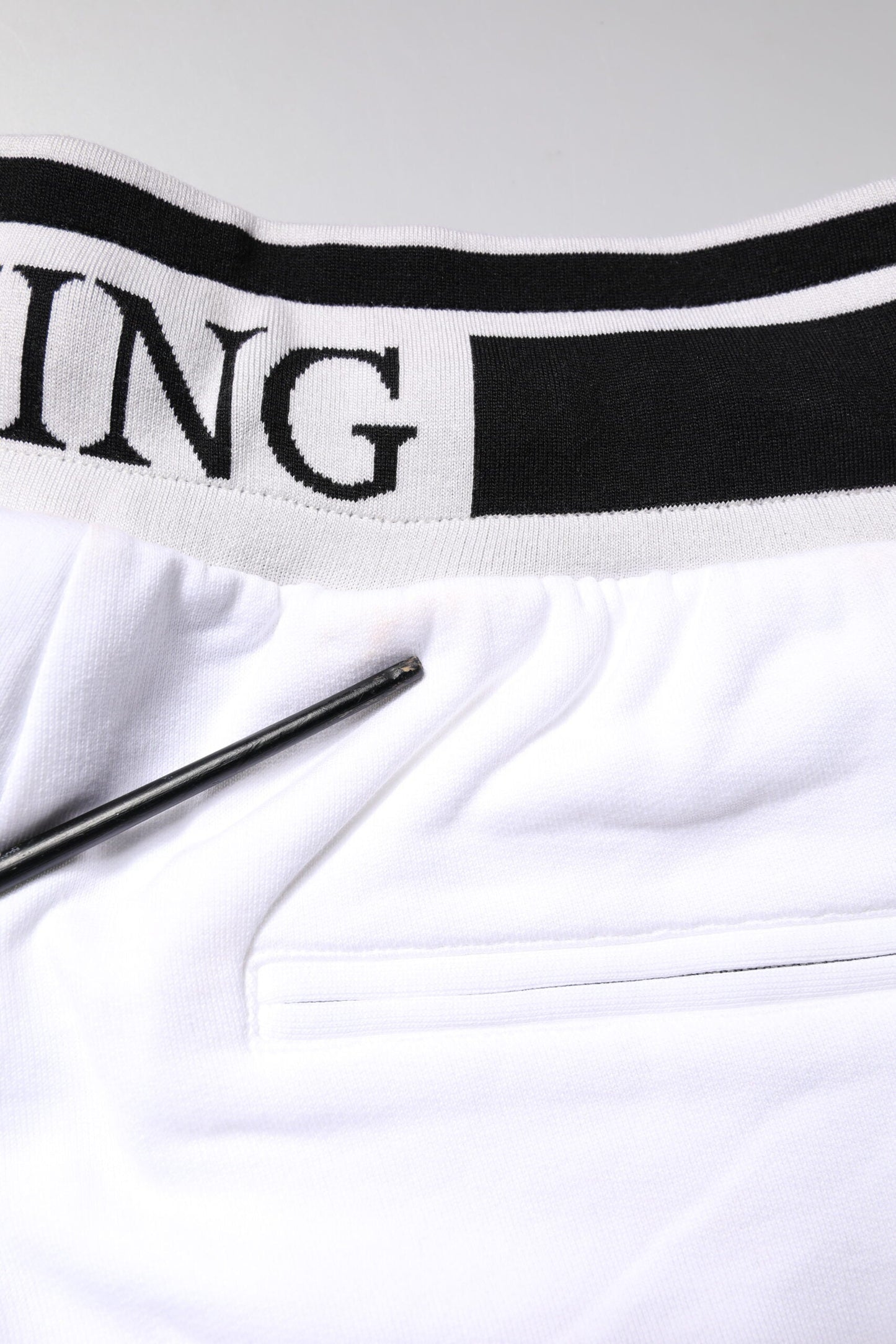 Dolce & Gabbana White King Cotton Bermuda Sweatshorts Shorts