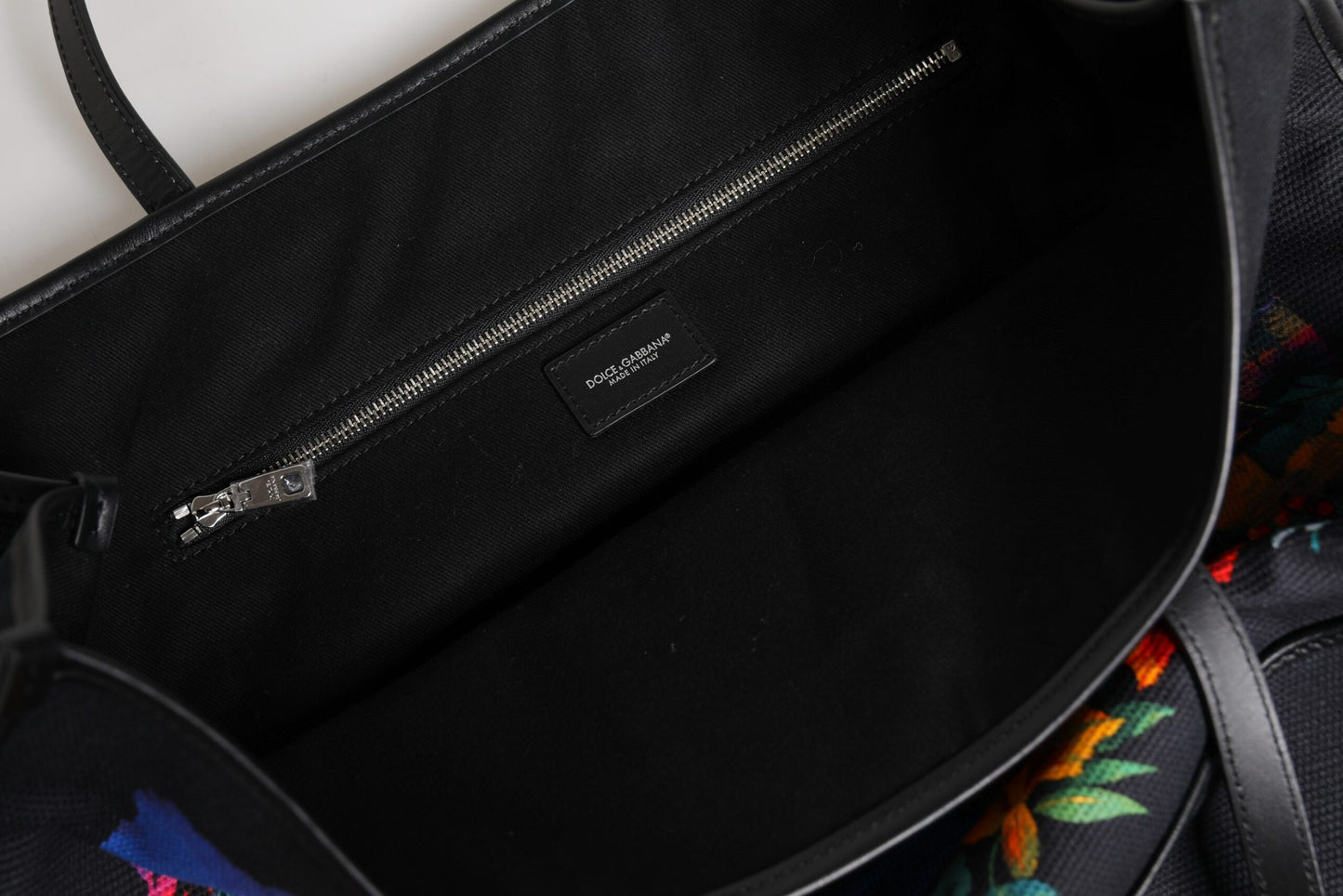 Dolce & Gabbana Multicolor Graphic Printed Top Handle Shopping Tote Bag