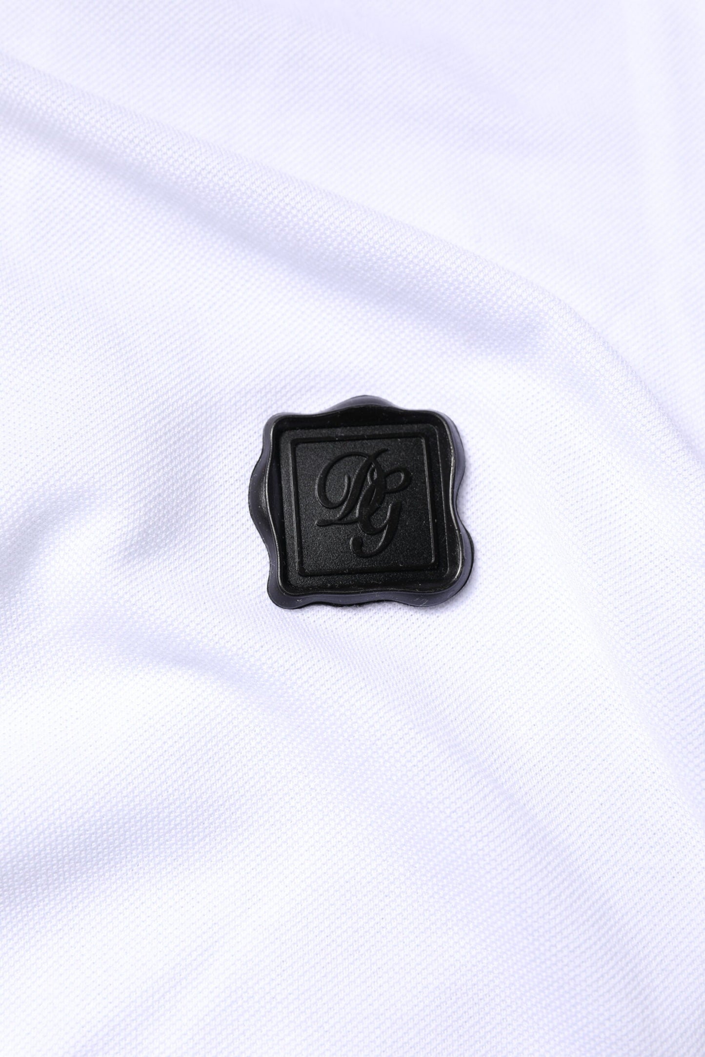 Dolce & Gabbana White Cotton Logo Collared Polo T-shirt