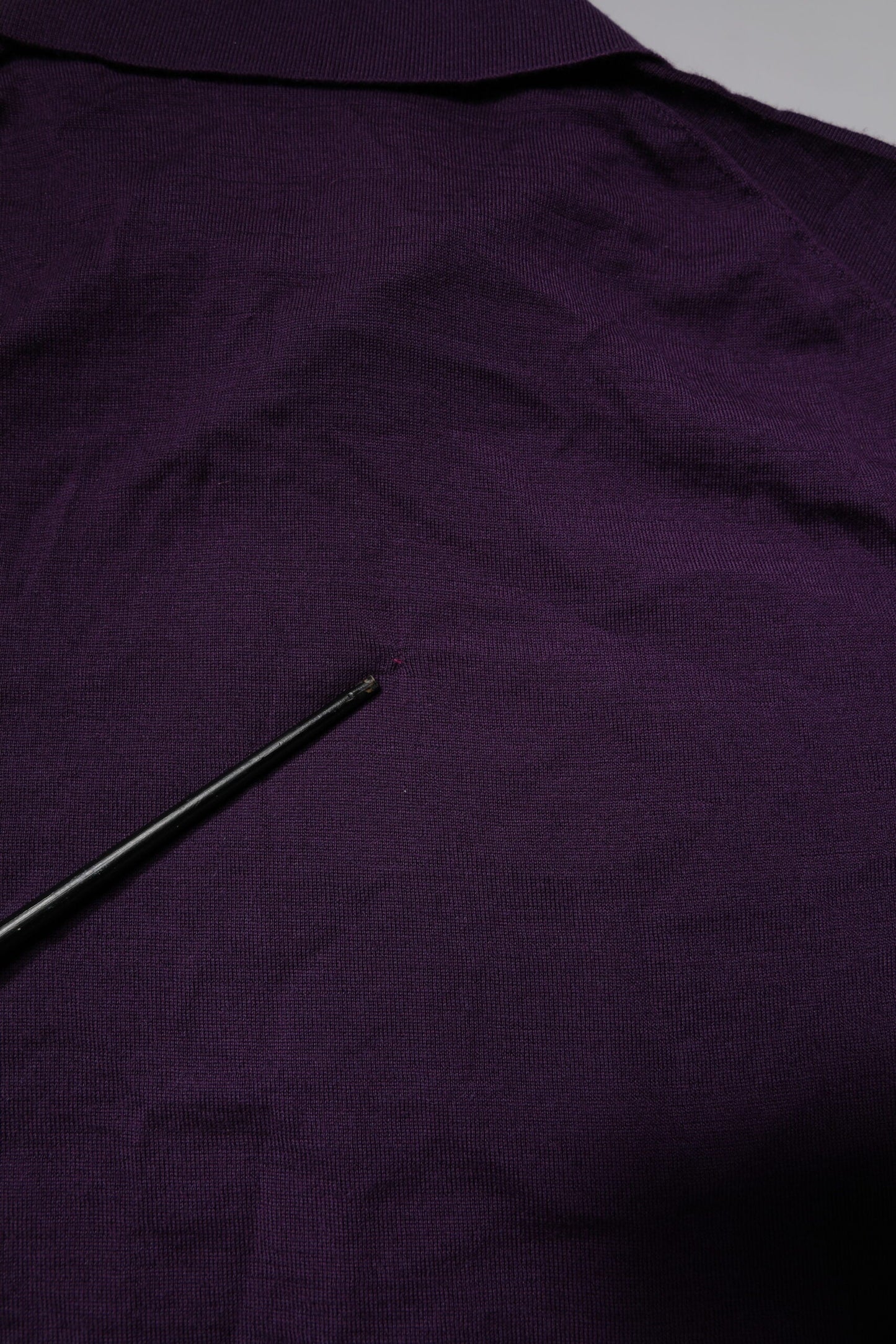 Dolce & Gabbana Violet Cashmere Collared Polo T-shirt