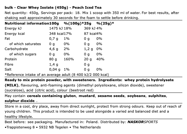 Clear Whey Isolate (500g)