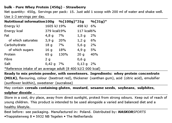 Pure Whey Protein (450g)