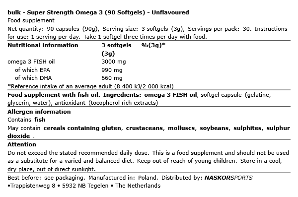 Super Strength Omega 3