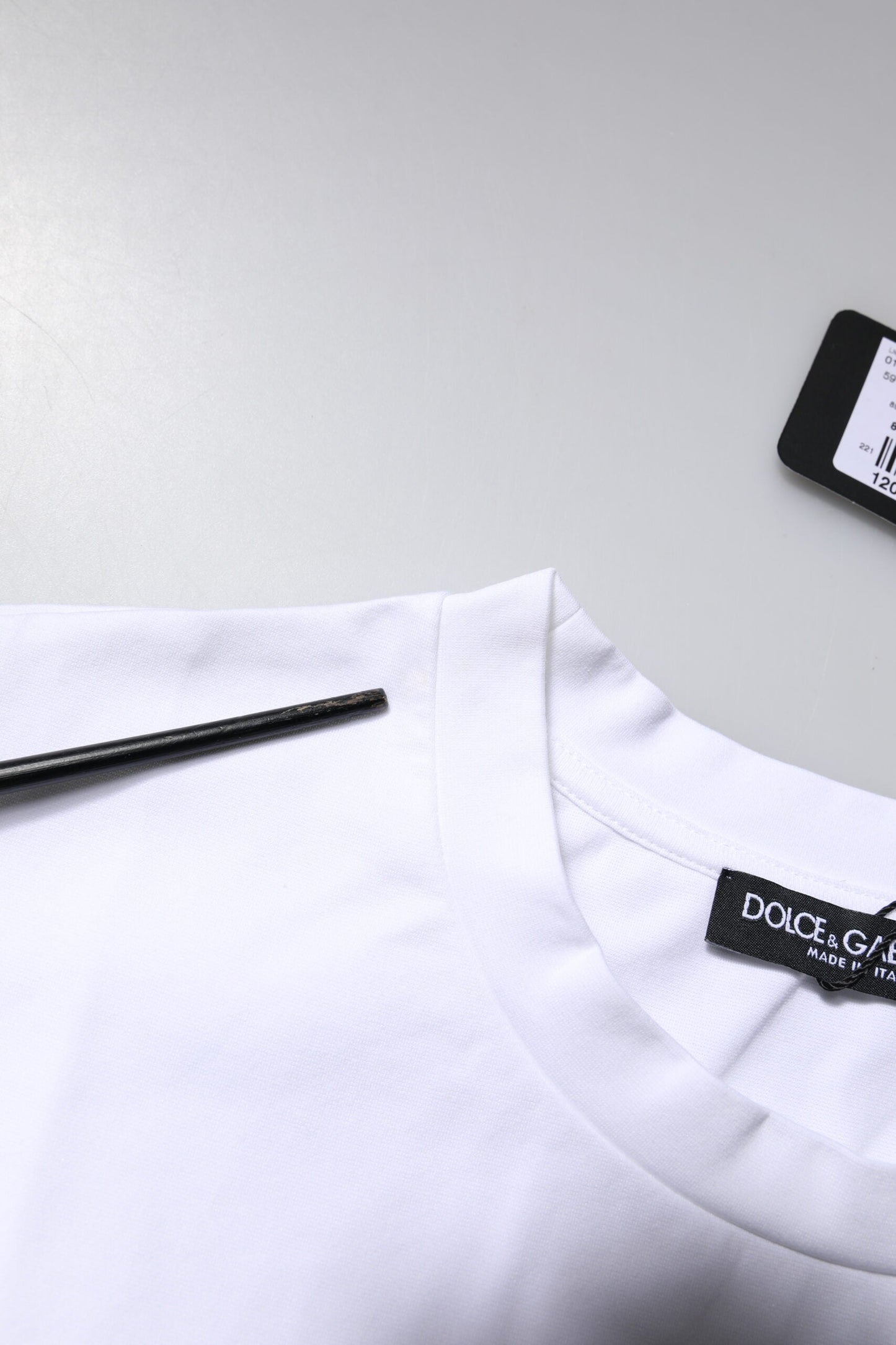 Dolce & Gabbana White Bellissima Cotton Crew Neck T-shirt