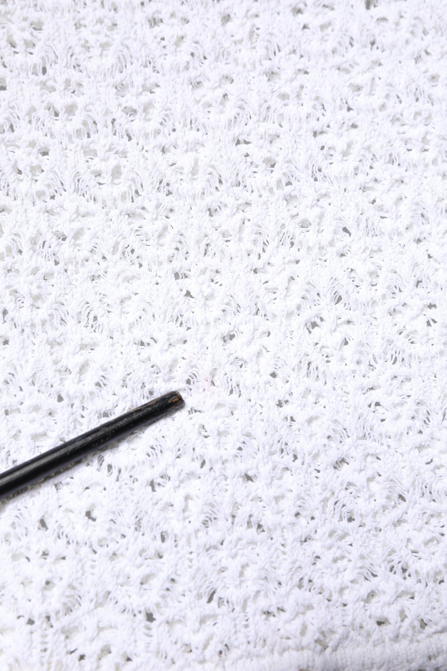 Dolce & Gabbana White Viscose Short Sleeve Crochet Top