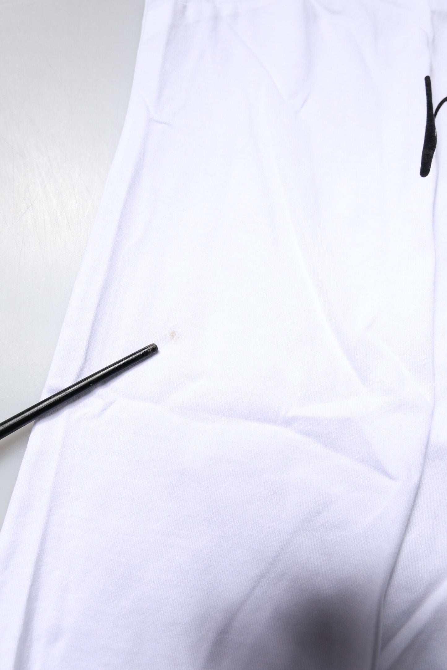 Dolce & Gabbana White Printed Round Neck Top Cotton T-shirt