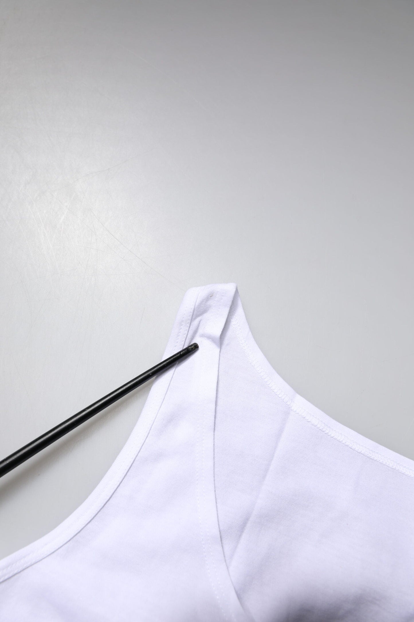 Dolce & Gabbana White Cotton Sleeveless Round Neck Tank Top