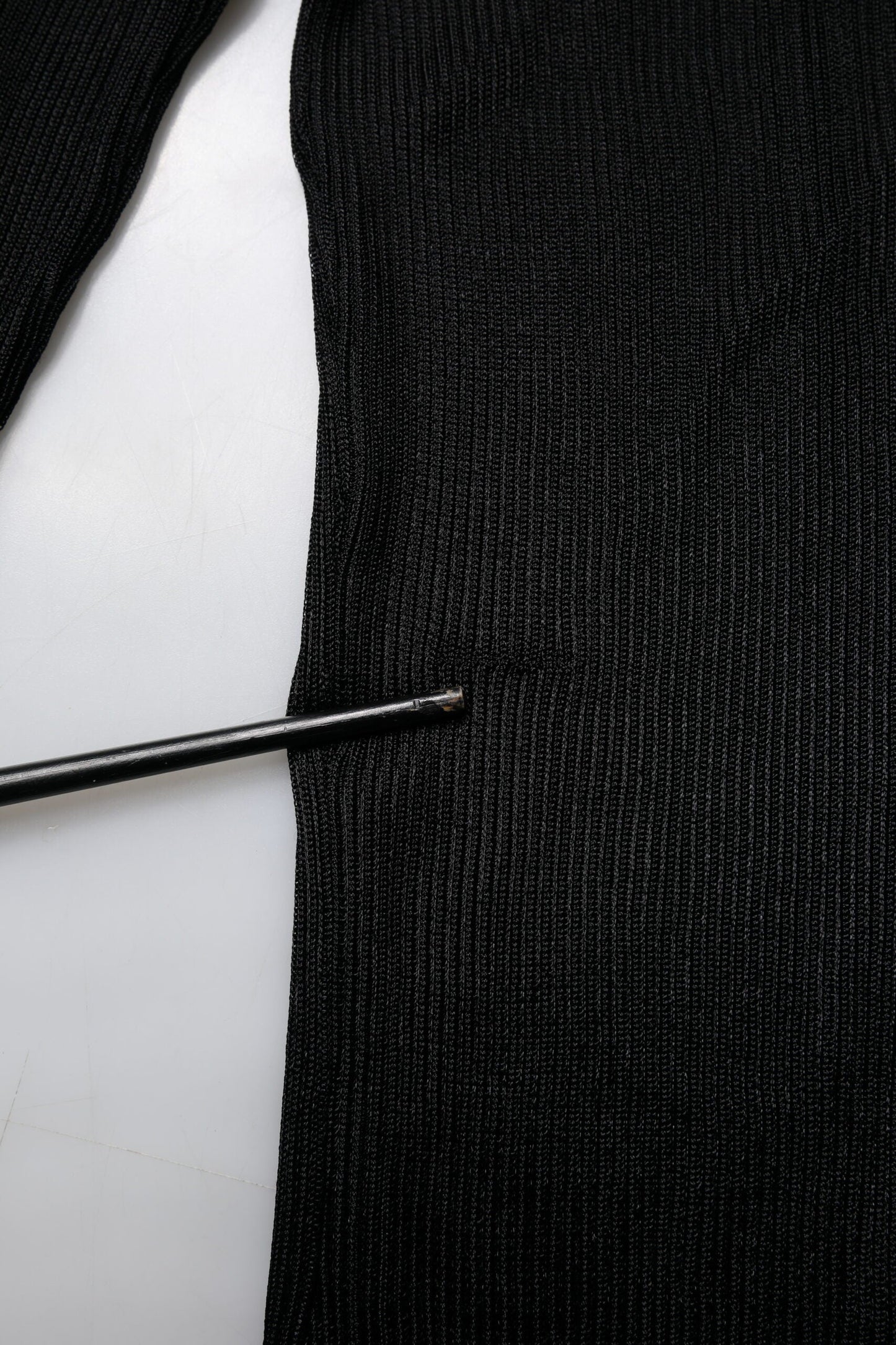 Dolce & Gabbana Black Knit Long Sleeves Turtleneck Slim Top