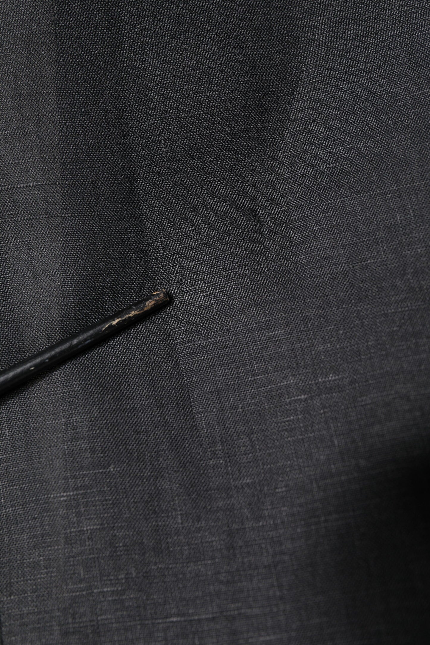 Dolce & Gabbana Black Linen Single Breasted Men Coat Blazer