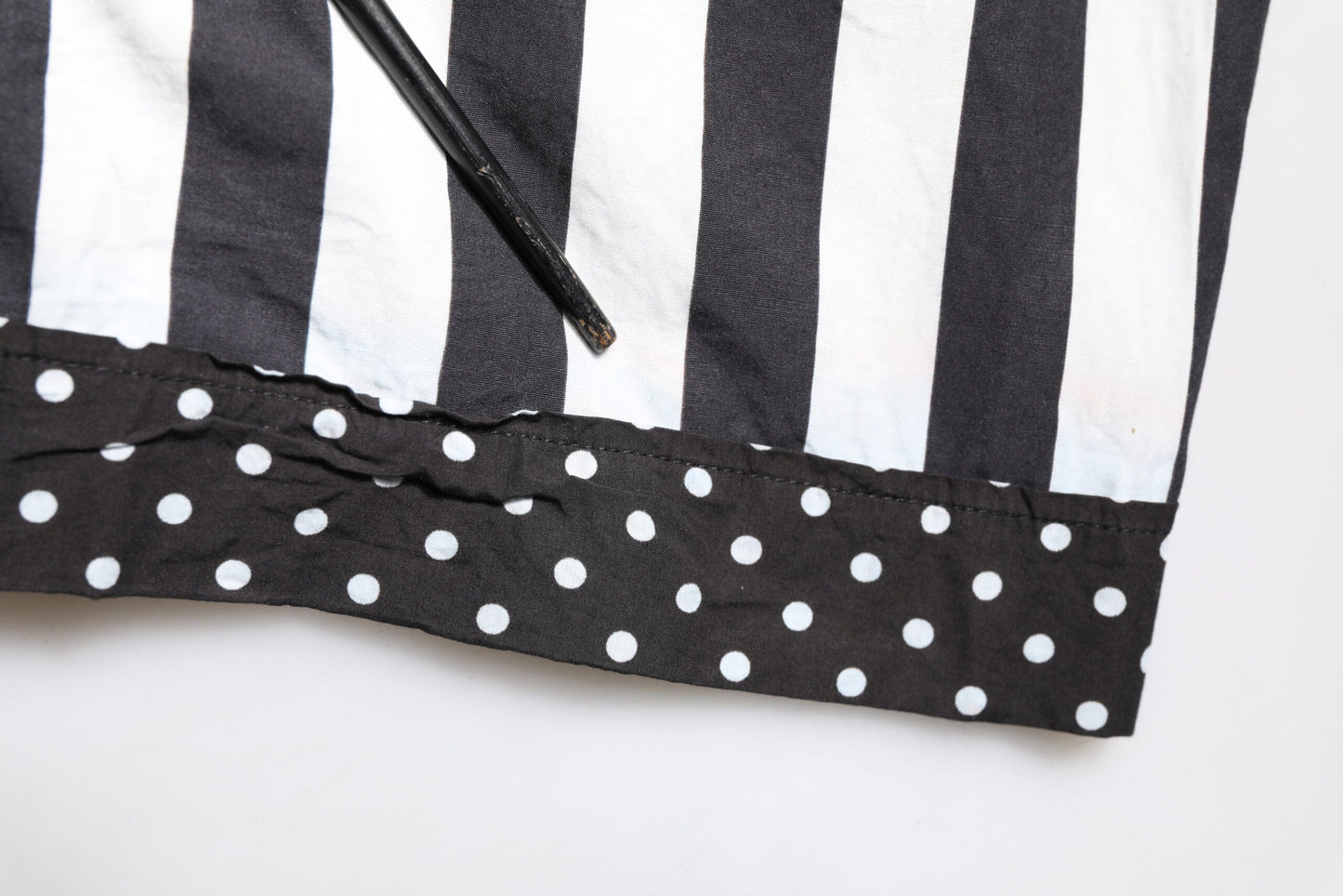 Dolce & Gabbana Black White Stripe Button Down Casual Shirt