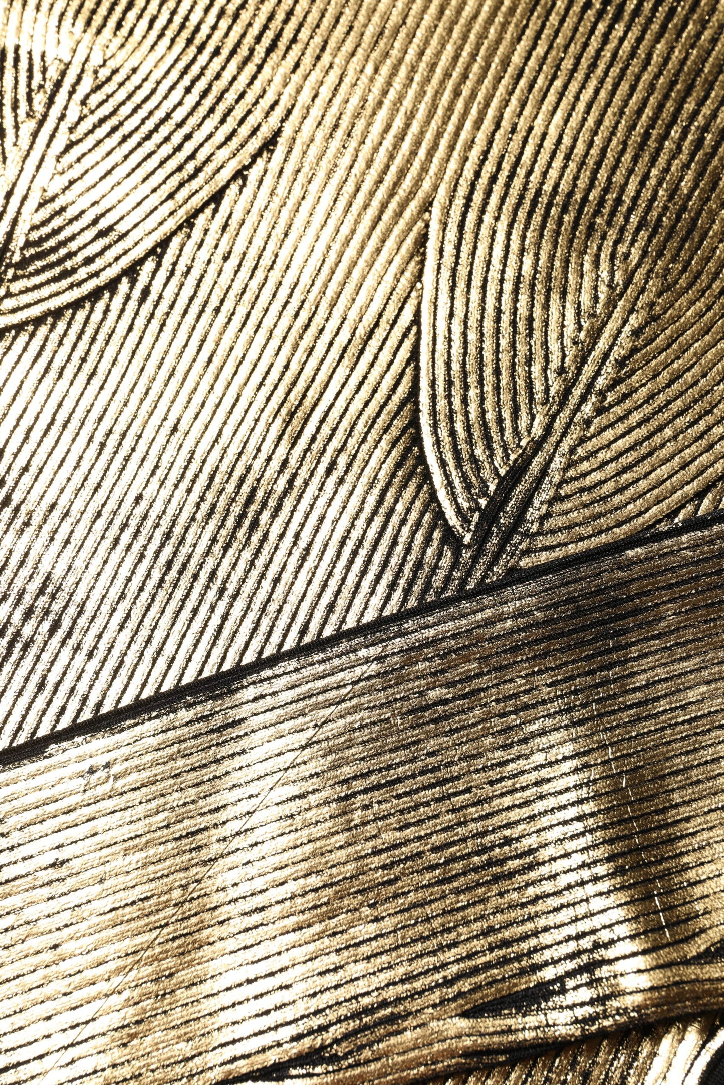 Dolce & Gabbana Gold Round Neck Long Sleeve Pullover Top