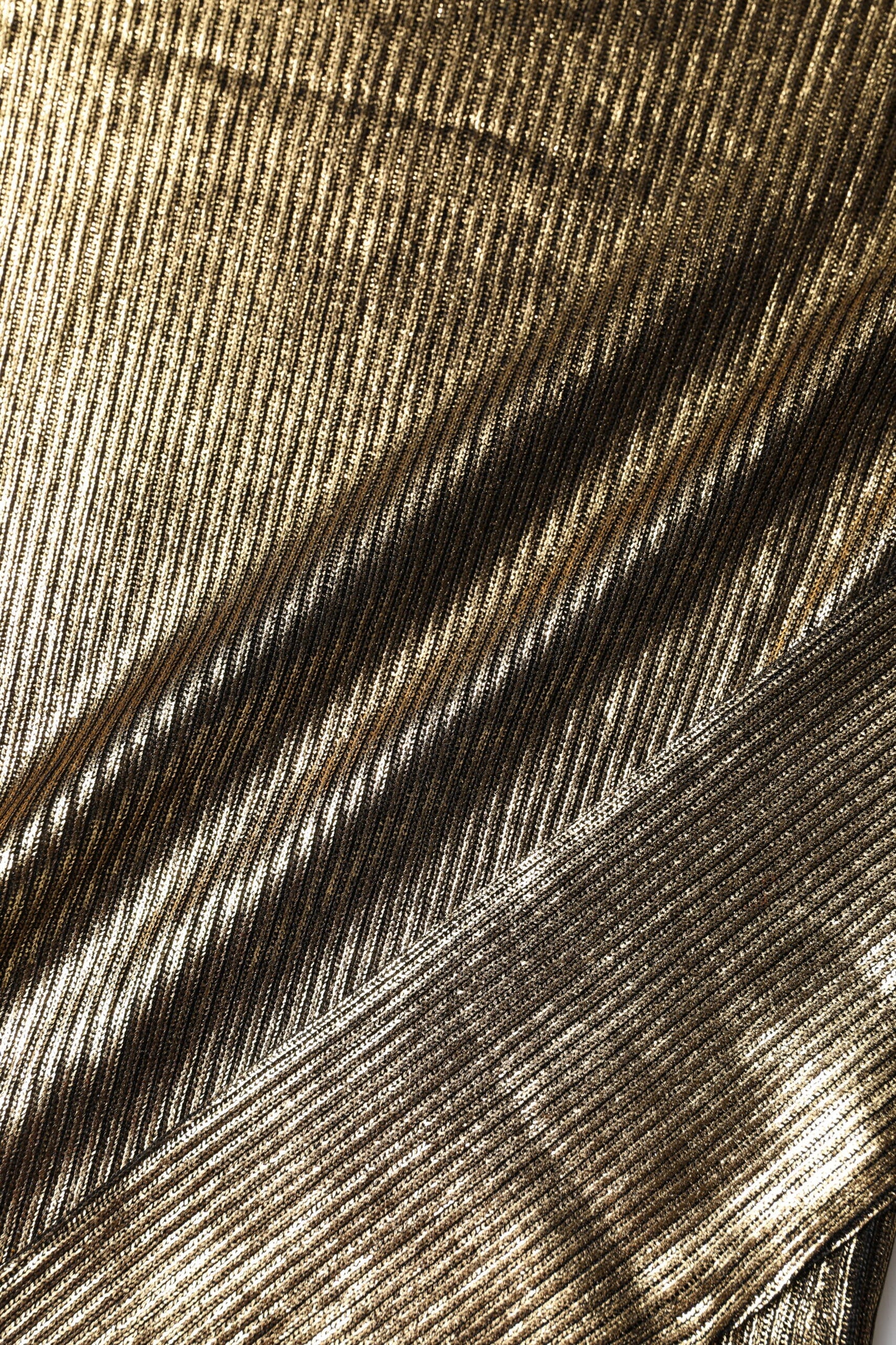 Dolce & Gabbana Gold Round Neck Long Sleeve Pullover Top