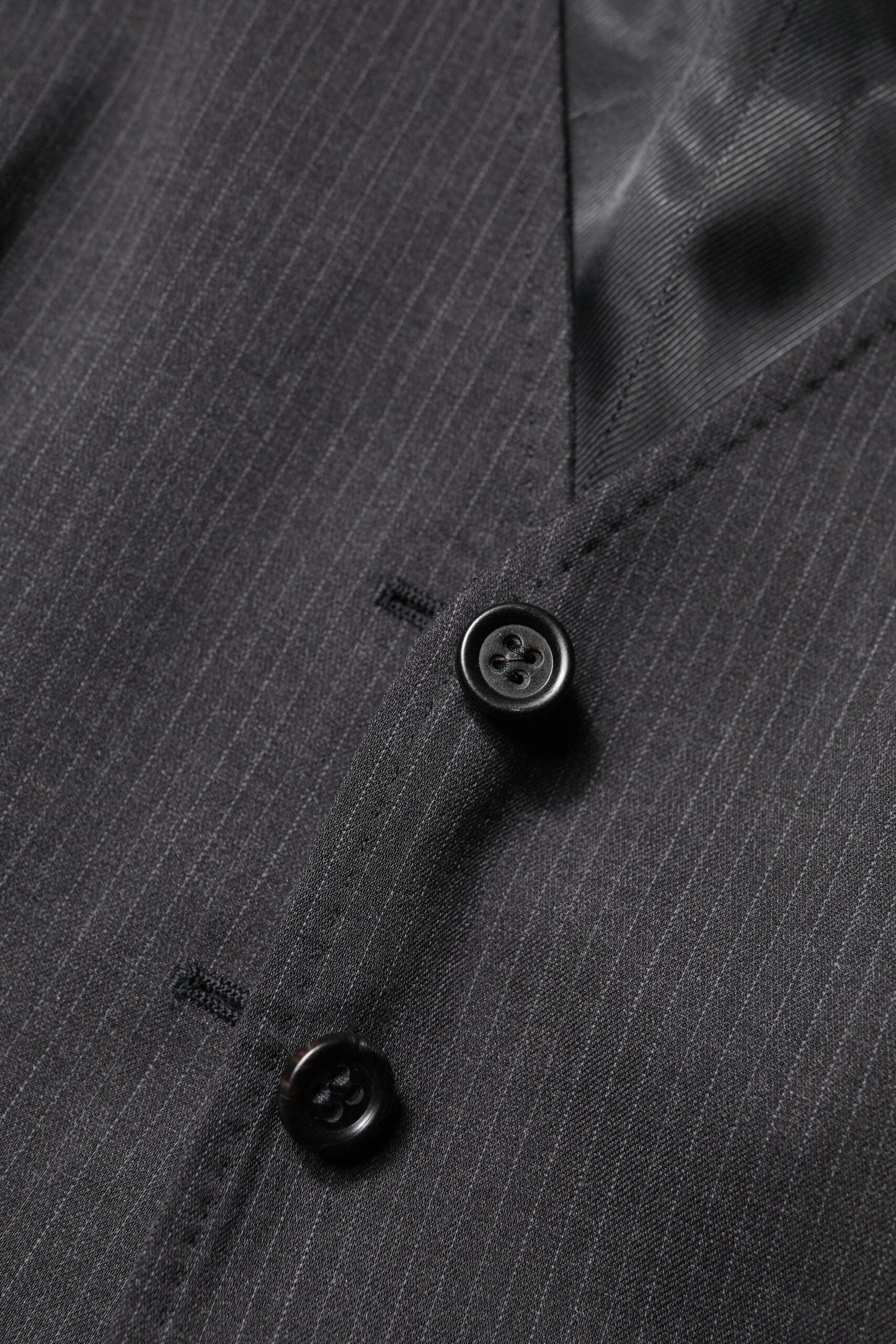 Dolce & Gabbana Black Striped Button Down Sleeveless Vest Top