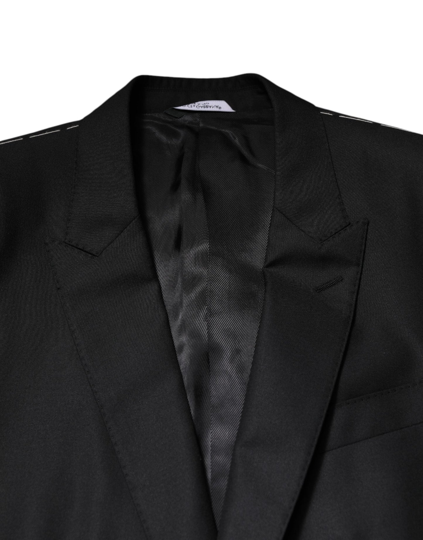 Dolce & Gabbana Black Single Breasted Suit 2 Piece Jacket