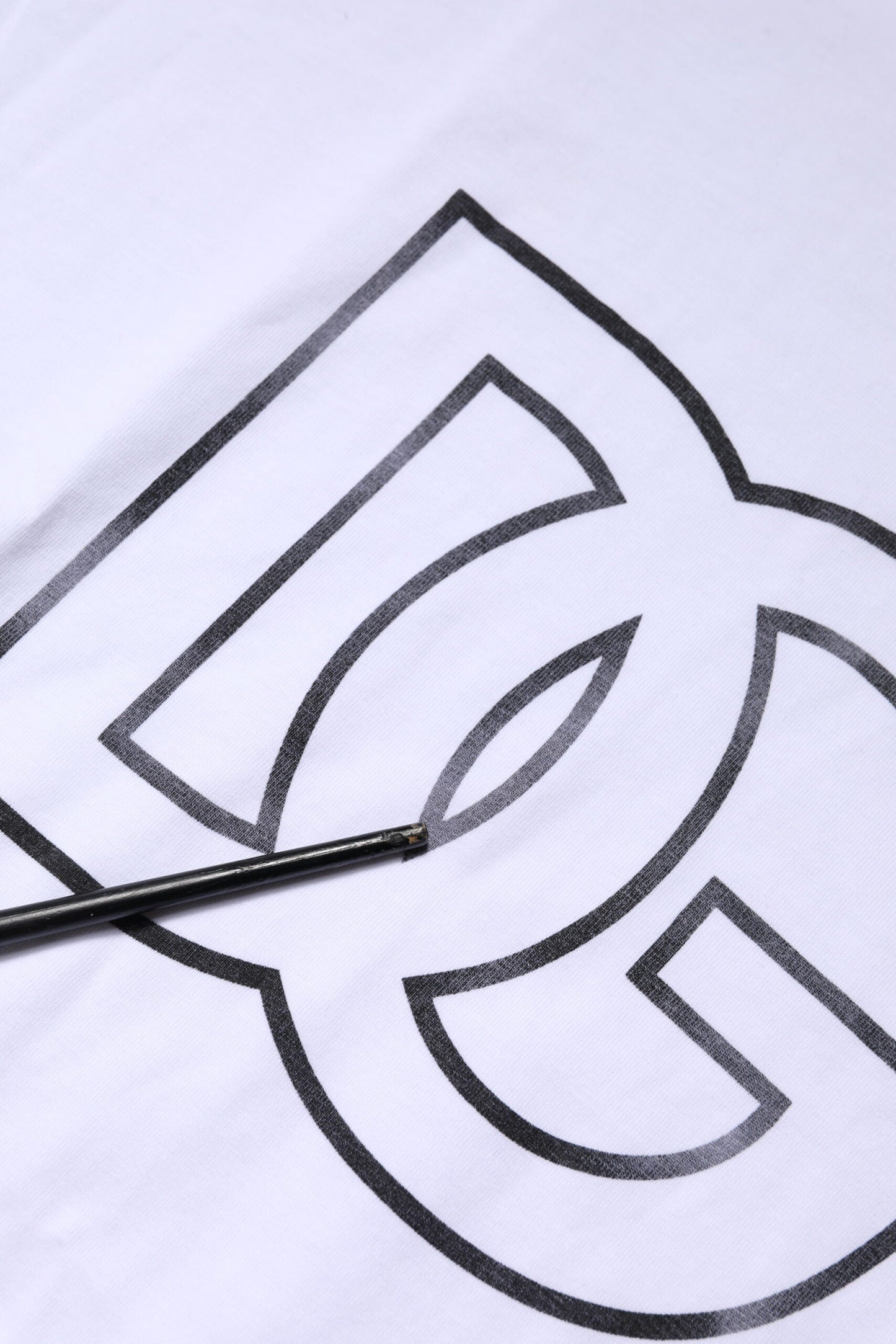 Dolce & Gabbana White DG Logo Print Short Sleeves T-shirt