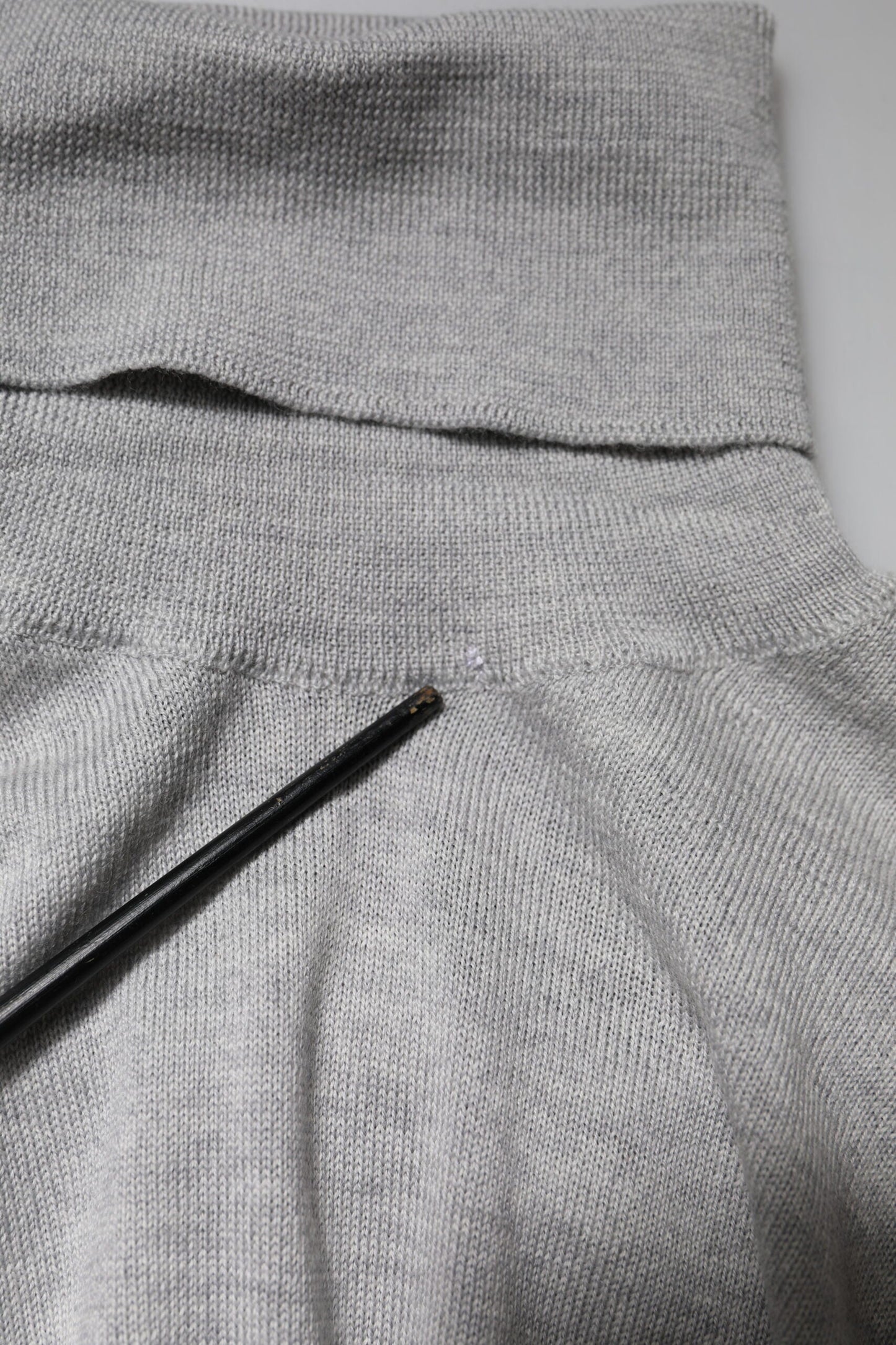 Dolce & Gabbana Gray Long Sleeve Turtleneck Pullover Sweater