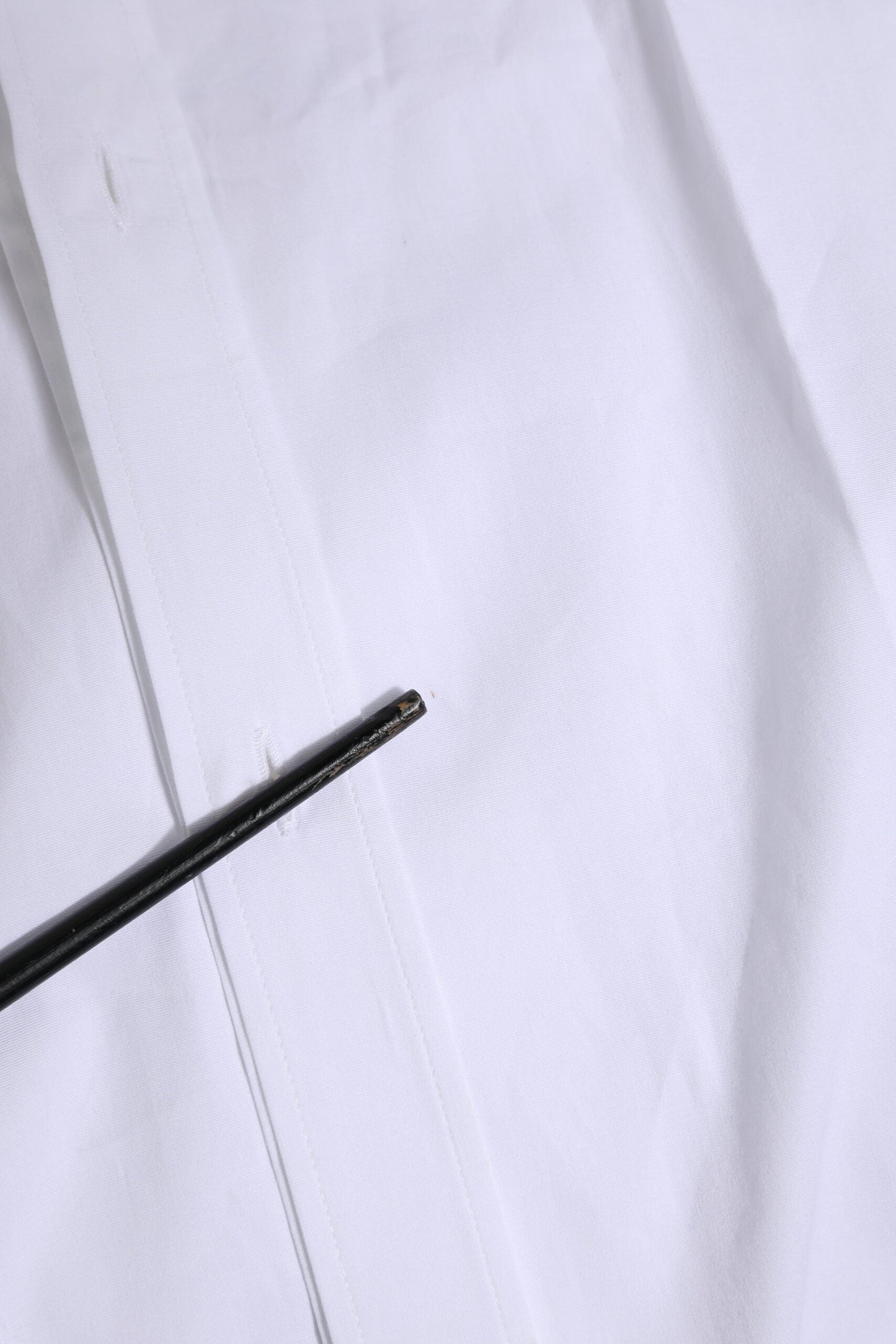 Dolce & Gabbana White Long Sleeves Dress GOLD Formal Shirt