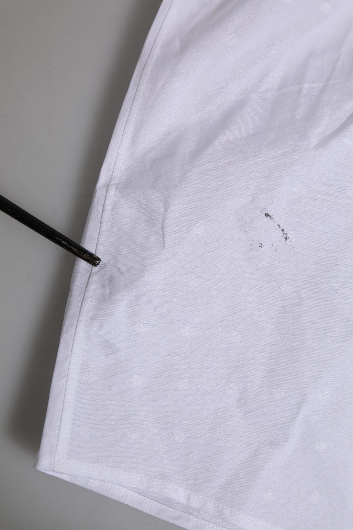 Dolce & Gabbana White Cotton GOLD Long Sleeves Formal Shirt