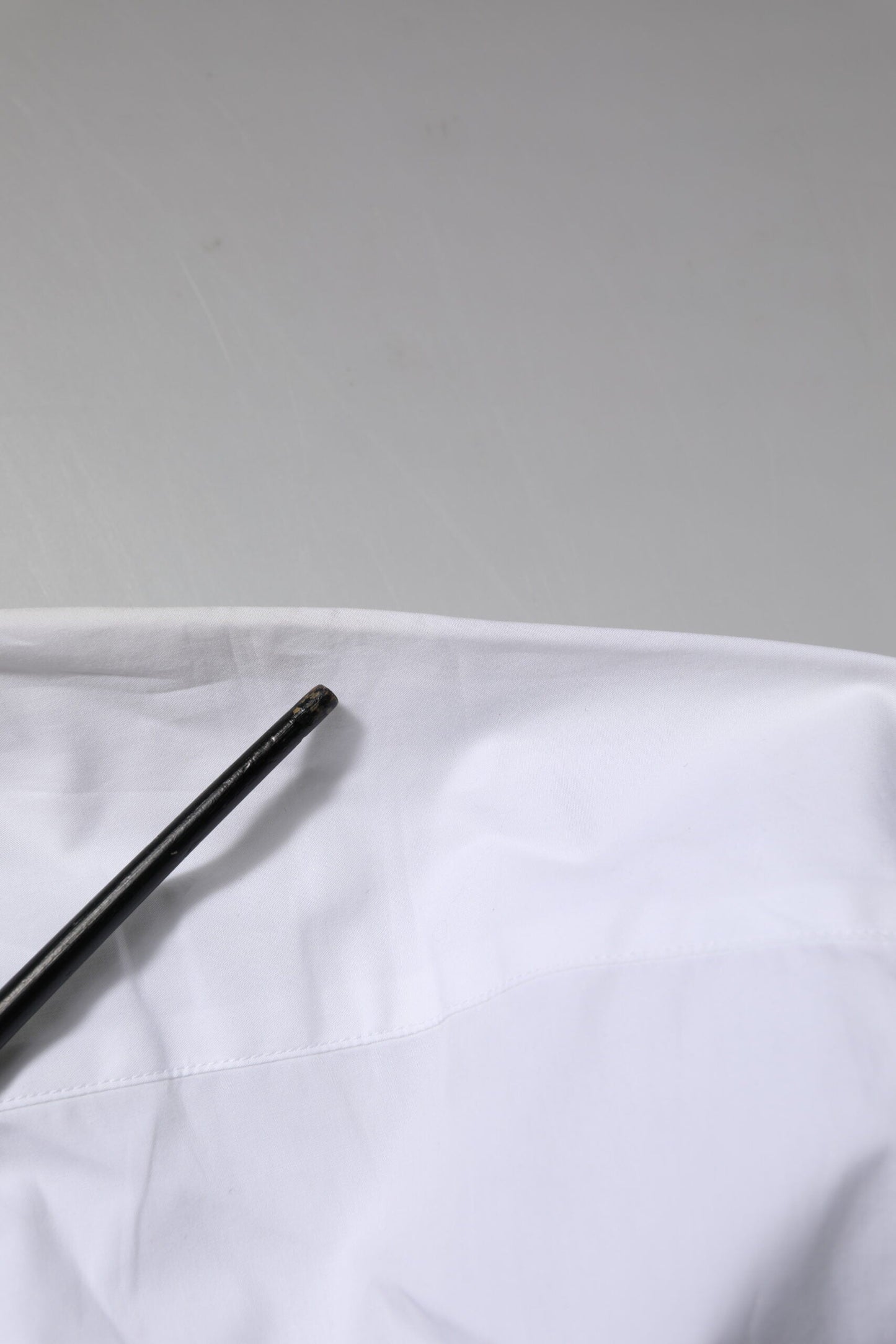 Dolce & Gabbana White Cotton GOLD Long Sleeves Formal Shirt