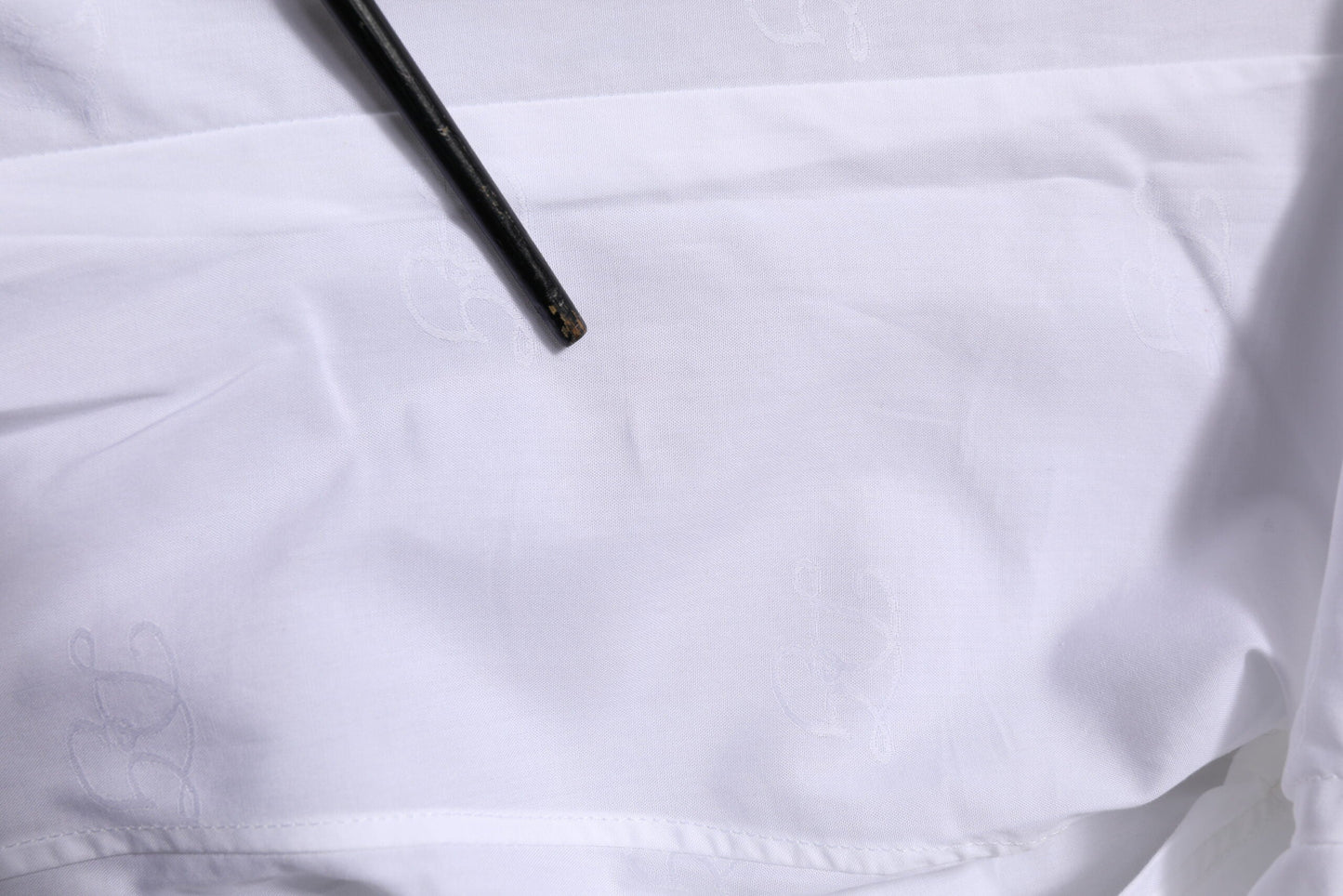 Dolce & Gabbana White Cotton GOLD Long Sleeves Formal Shirt