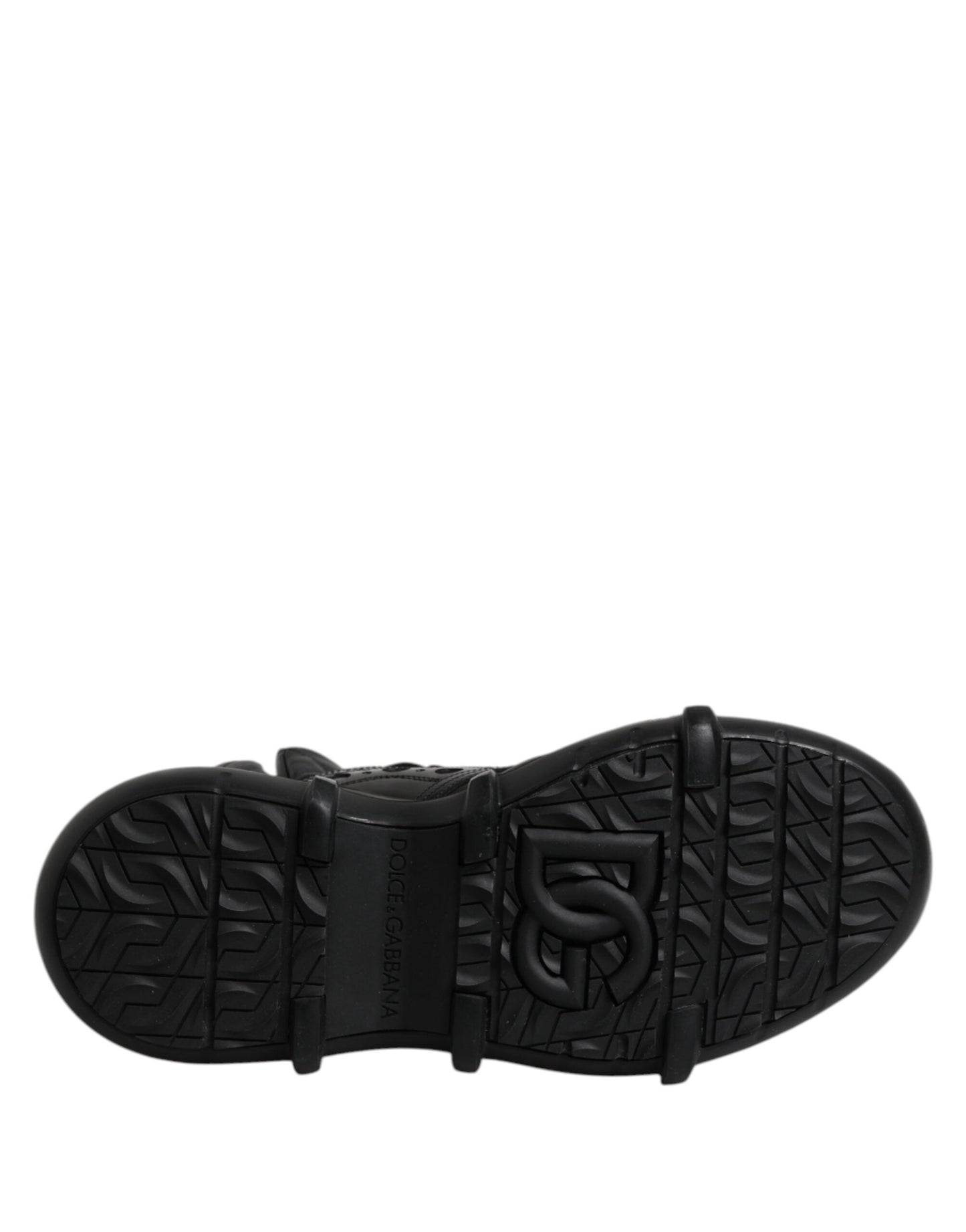 Dolce & Gabbana Black Leather Casual Mens Ankle Boots Shoes