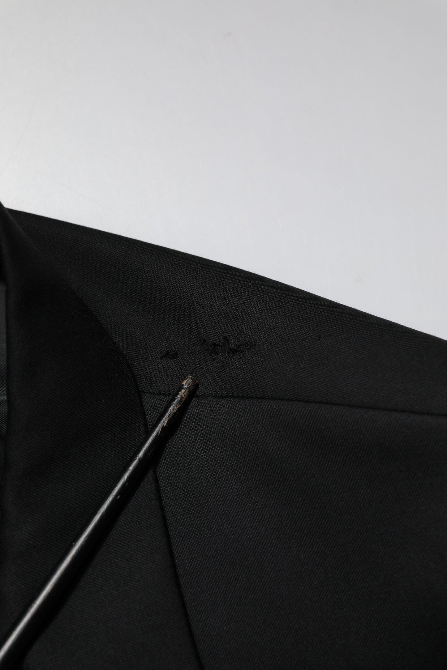 Emporio Armani Black Double Breasted Men Jacket Suit Blazer