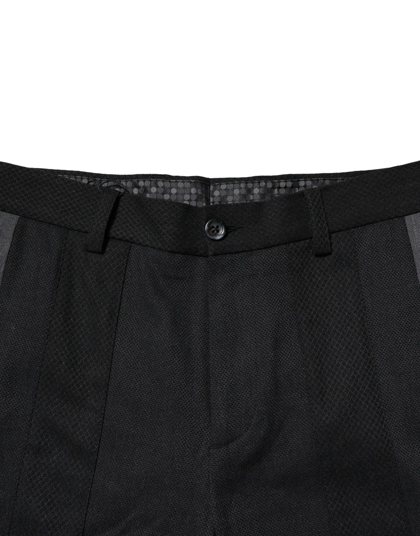 Dolce & Gabbana Black Gray Cotton Tapered Men Pants