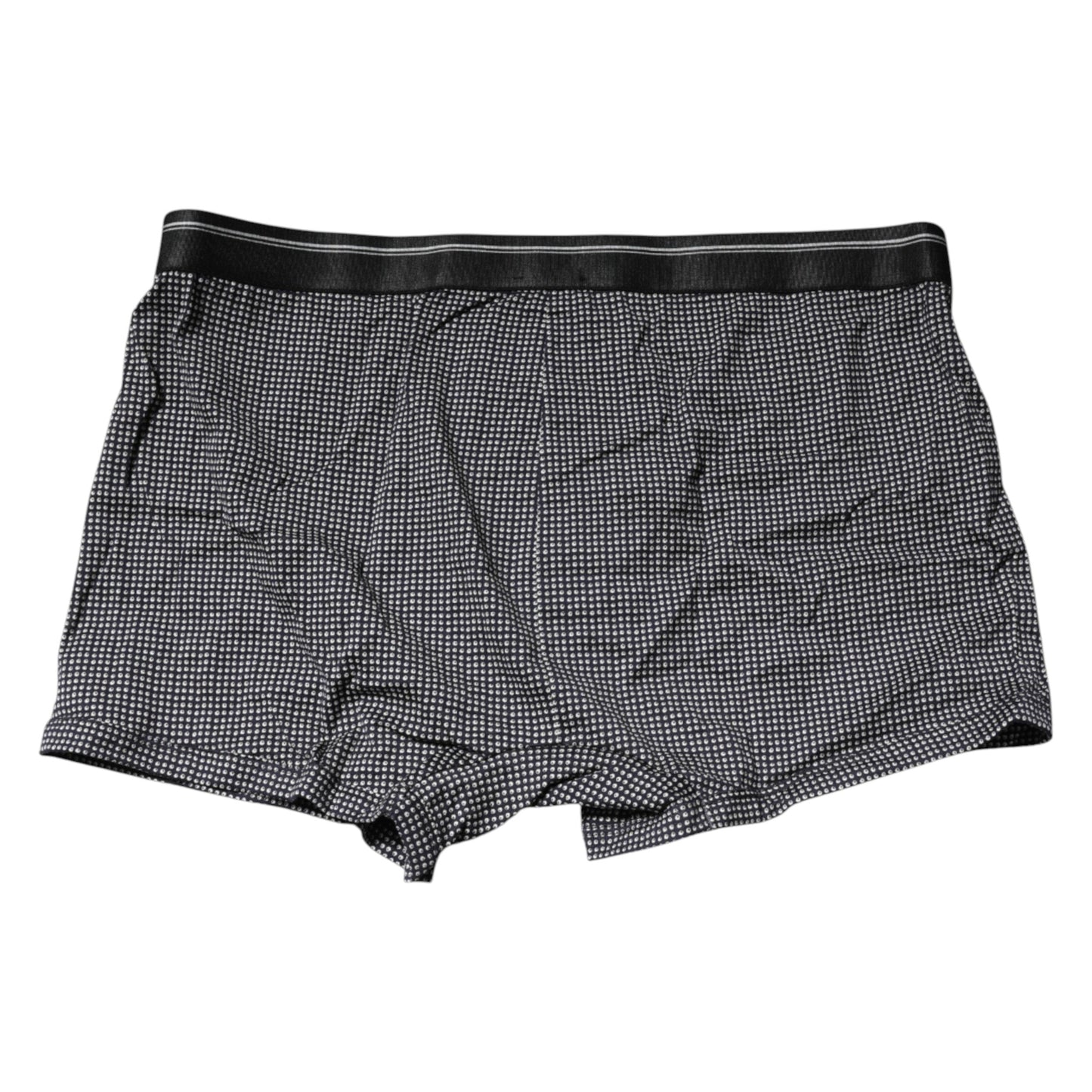 Dolce & Gabbana Gray Printed Cotton Boxer Short Underwear