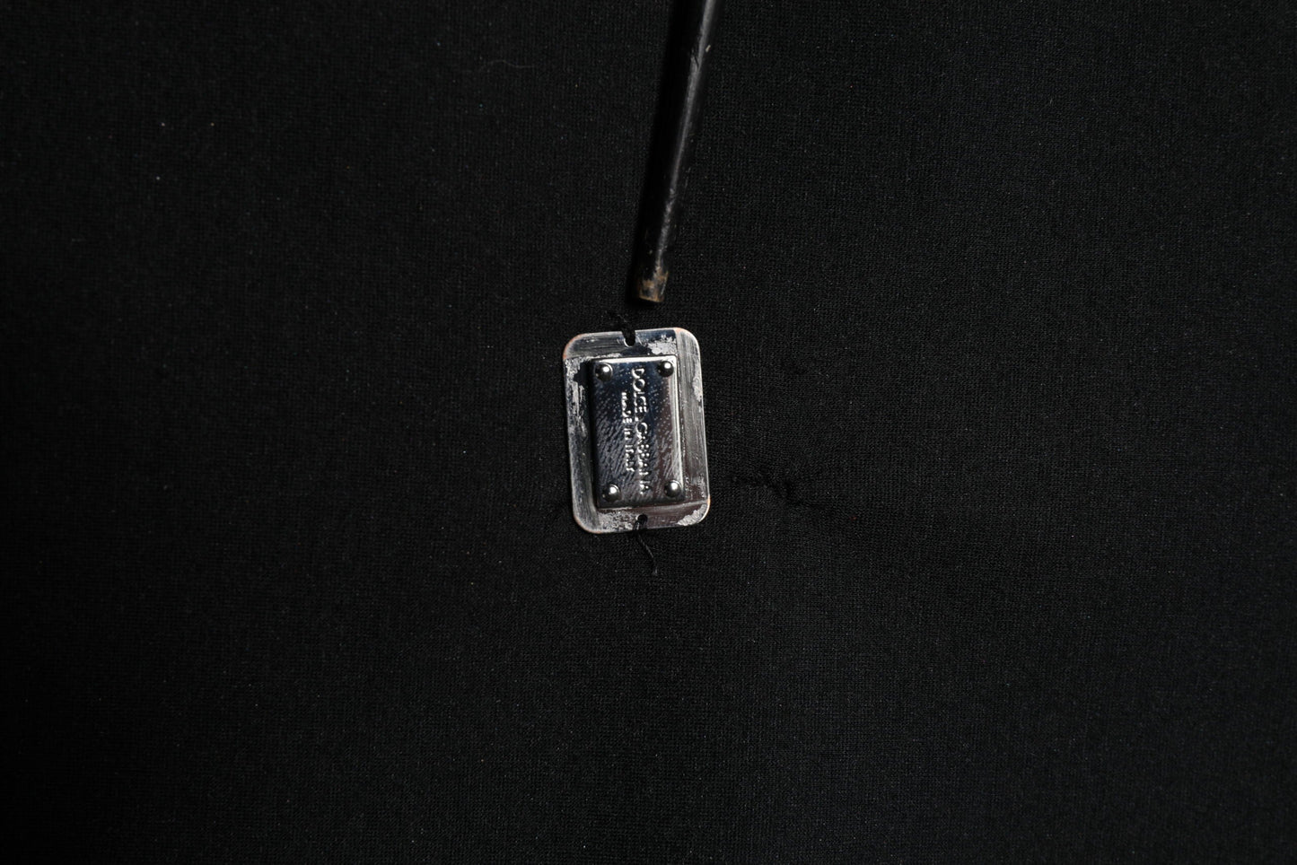 Dolce & Gabbana Black Modal DG Logo Plaque Pullover Sweater