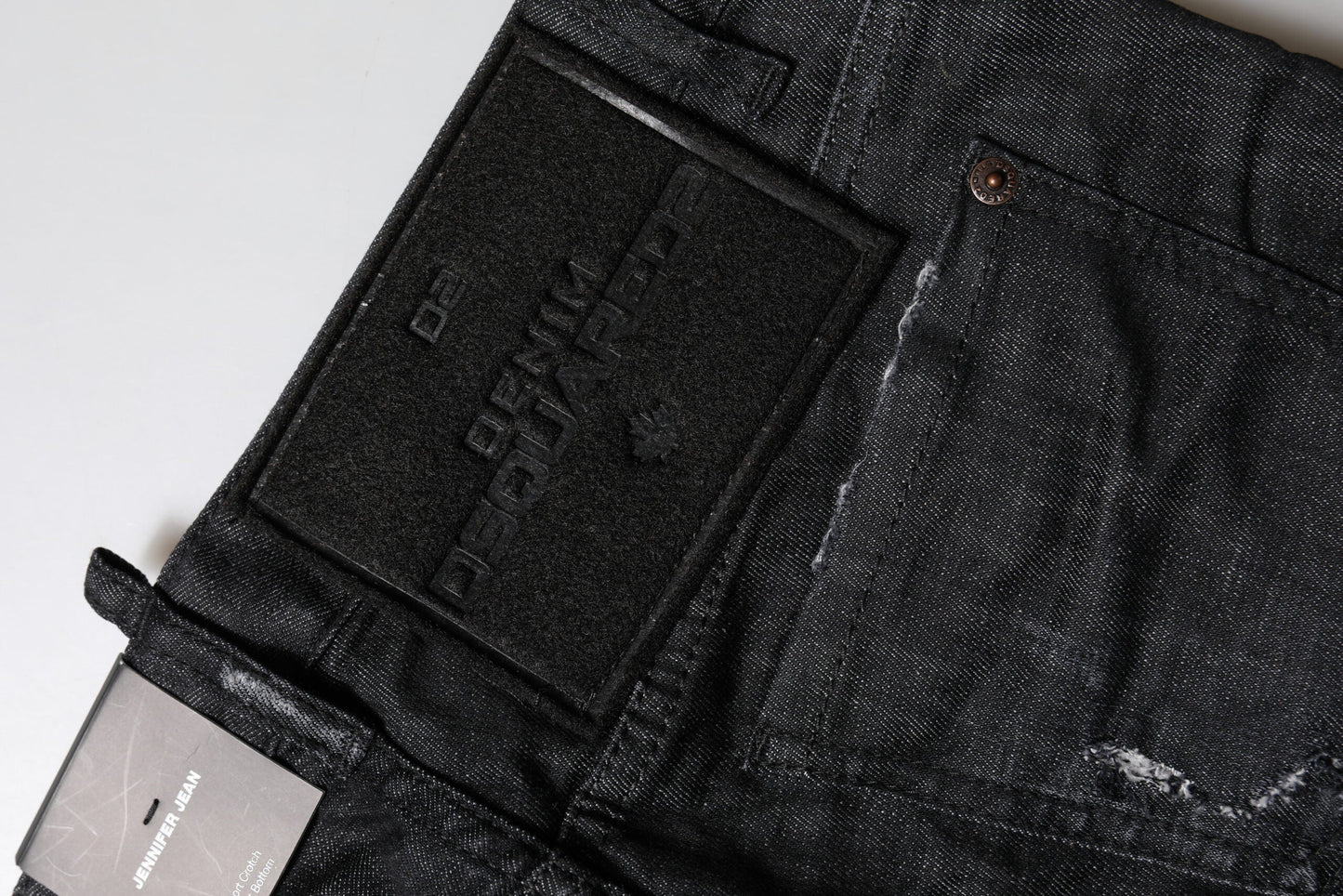 Dsquared² Black Cotton Low Waist Skinny Denim Jeans