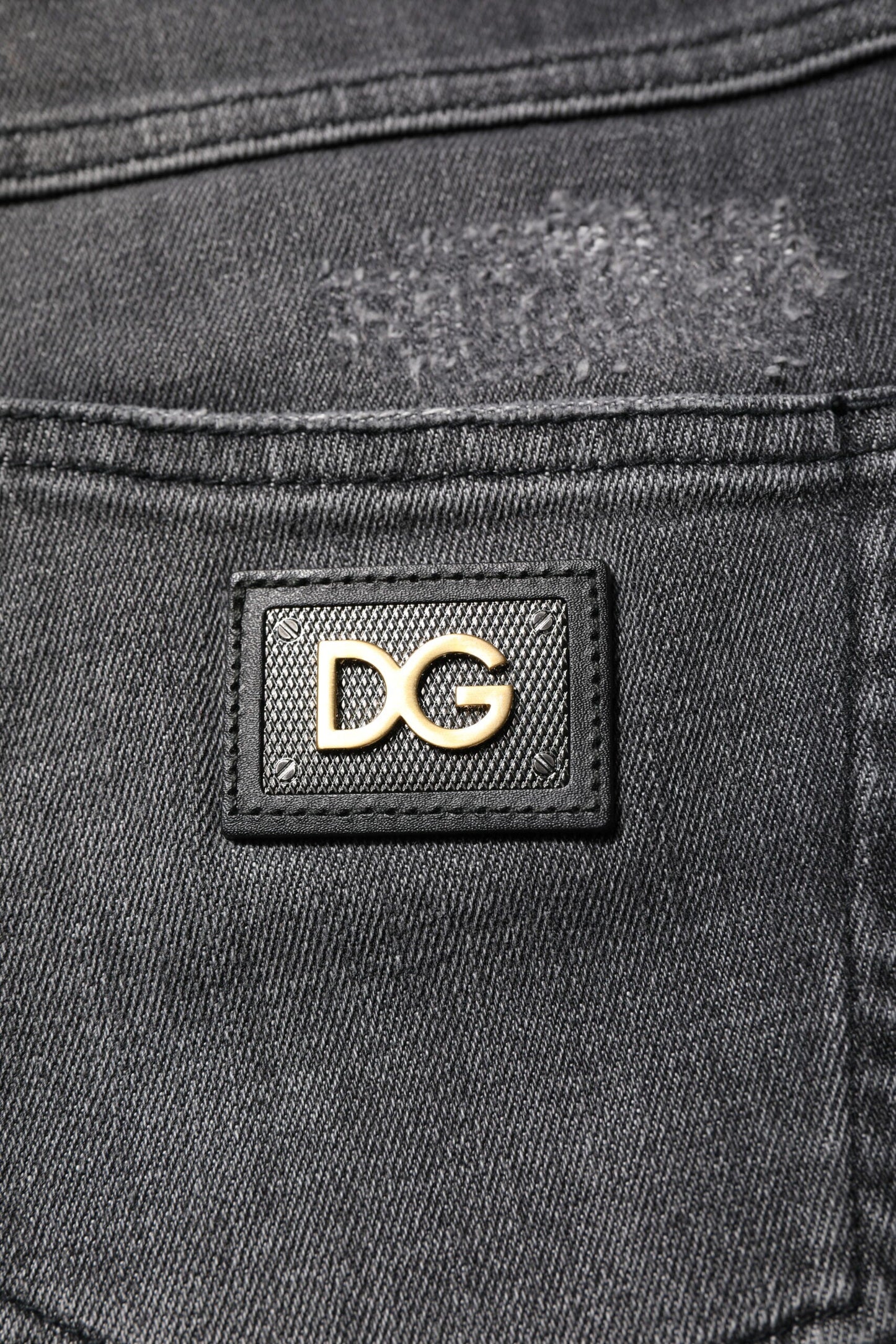Dolce & Gabbana Dark Gray AUDREY Cotton Skinny Denim Jeans