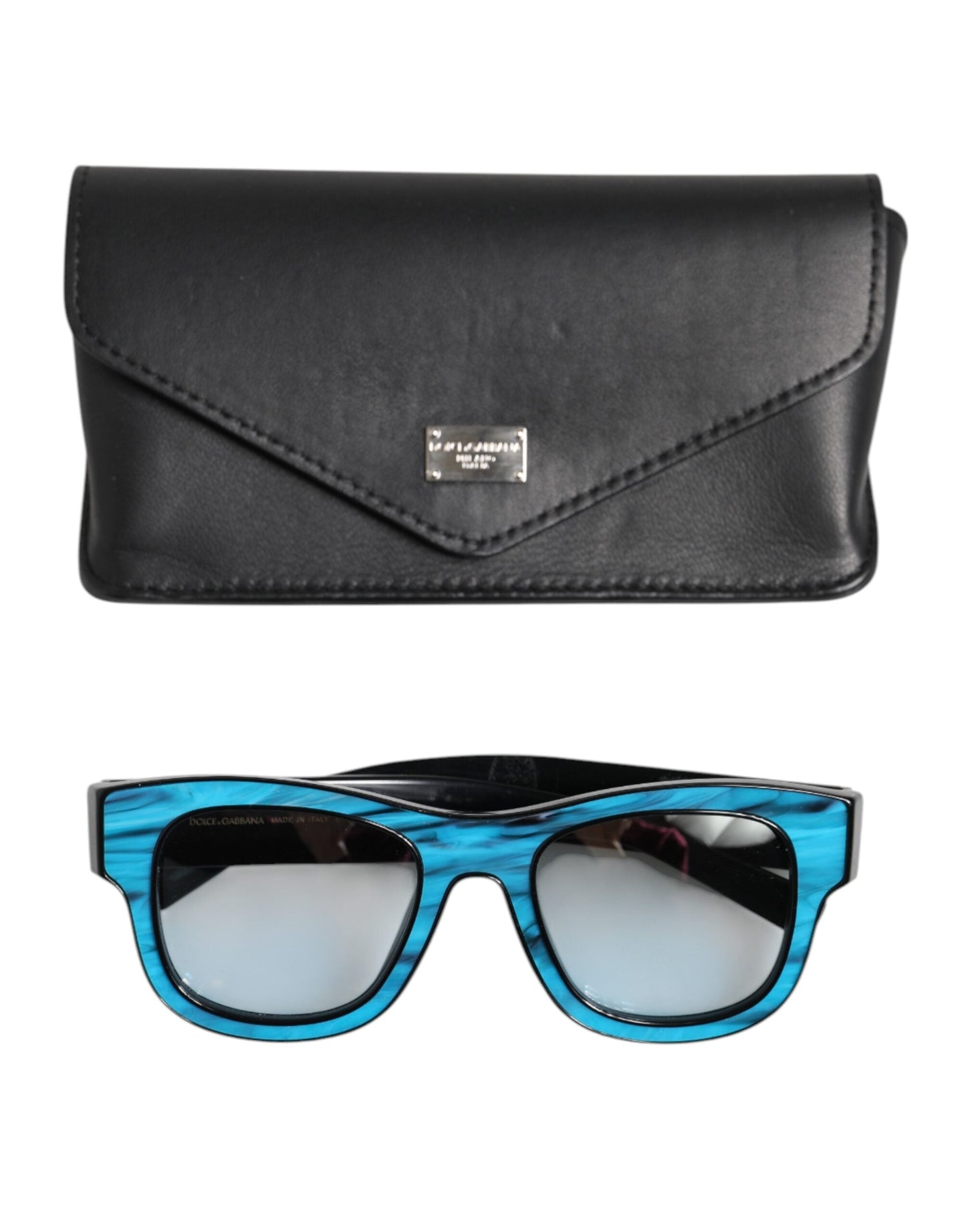 Dolce & Gabbana Blue Black Marbled Metal DG2215K Eyewear Sunglasses