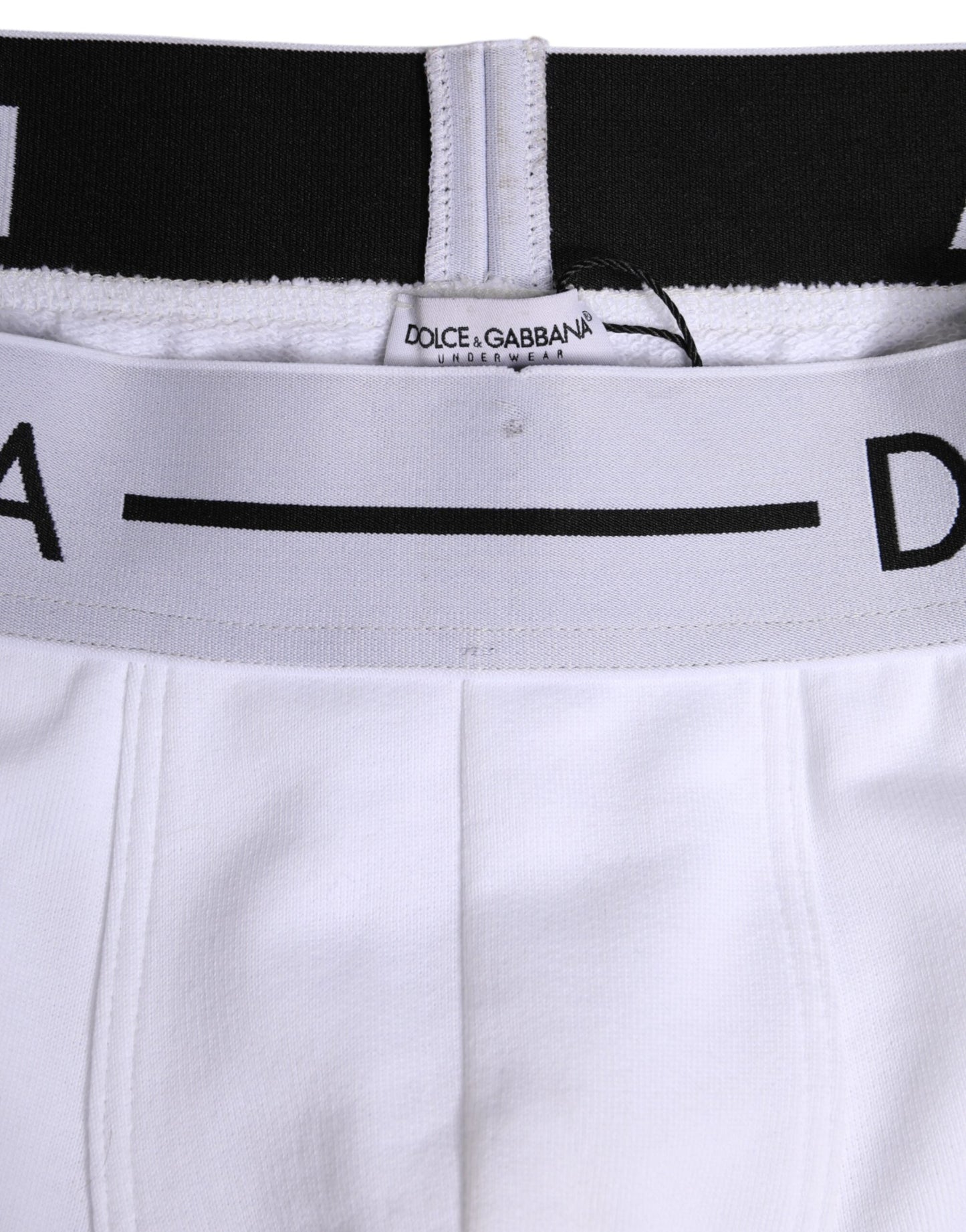 Dolce & Gabbana White Cotton Stretch Regular Boxer Underwear