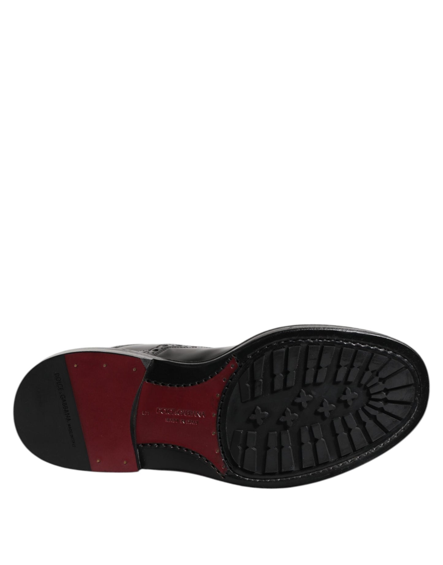 Dolce & Gabbana Black Leather Lace Up Mid Calf Boots Shoes