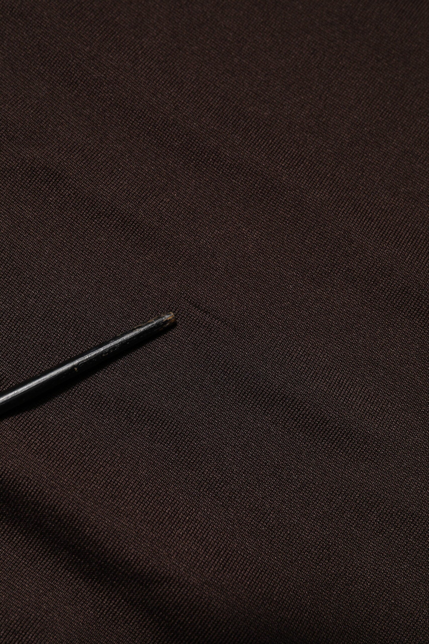 Dolce & Gabbana Brown Silk Crew Neck Short Sleeves T-shirt