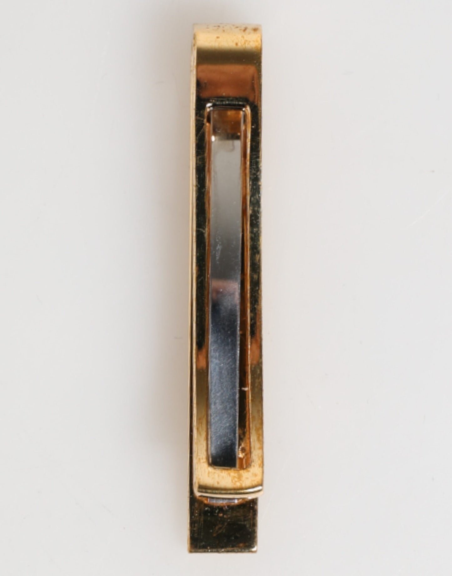 Dolce & Gabbana Gold Tone Brass Logo Branded Men Accessory Tie Clip Bar