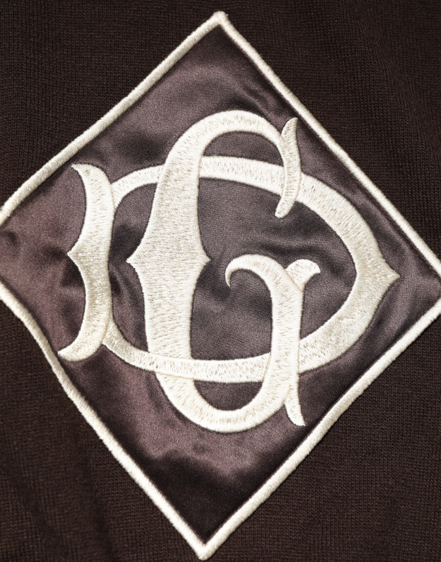 Dolce & Gabbana Brown Wool Logo Embroidered Men Polo T-shirt