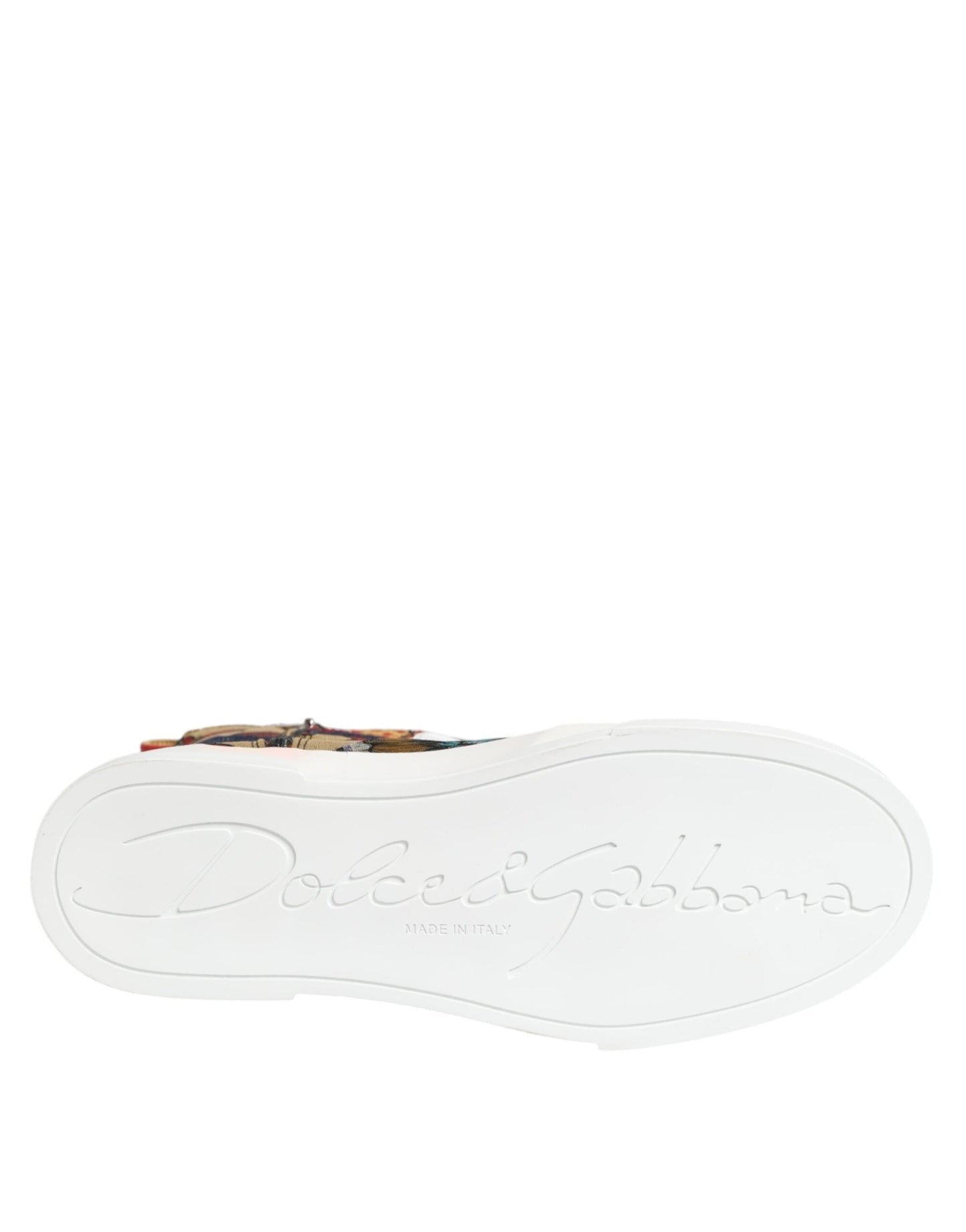 Dolce & Gabbana Multicolor Patchwork High Top Sneakers Shoes