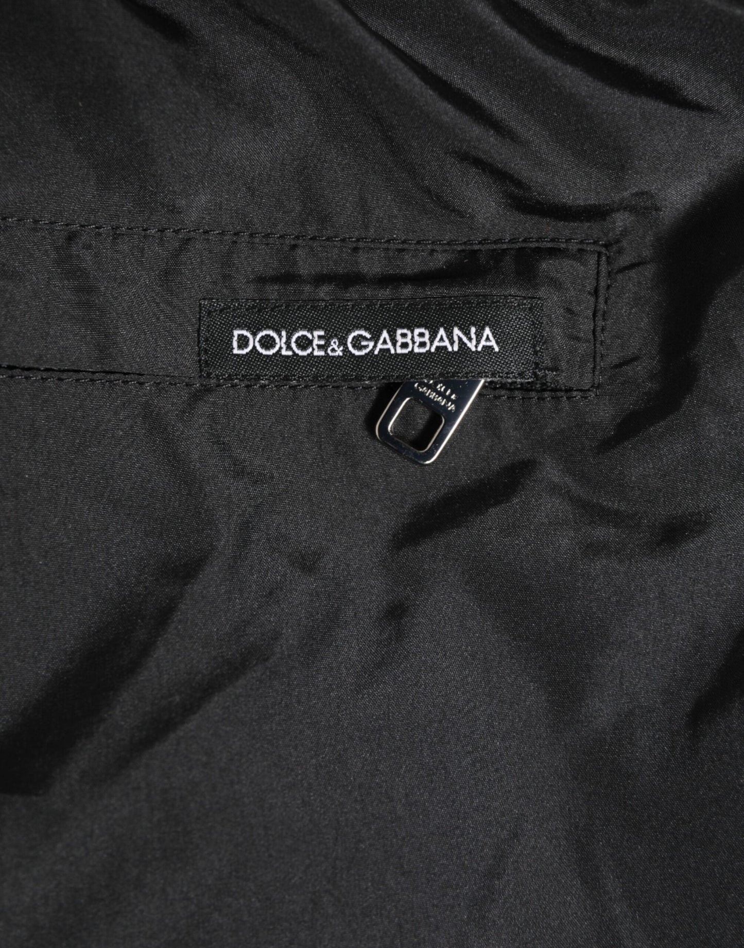 Dolce & Gabbana Black Nylon KING Sideband Men Boxer Shorts Swimwear