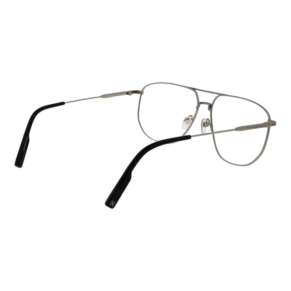 Ermenegildo Zegna Silver Men Glasses Frame