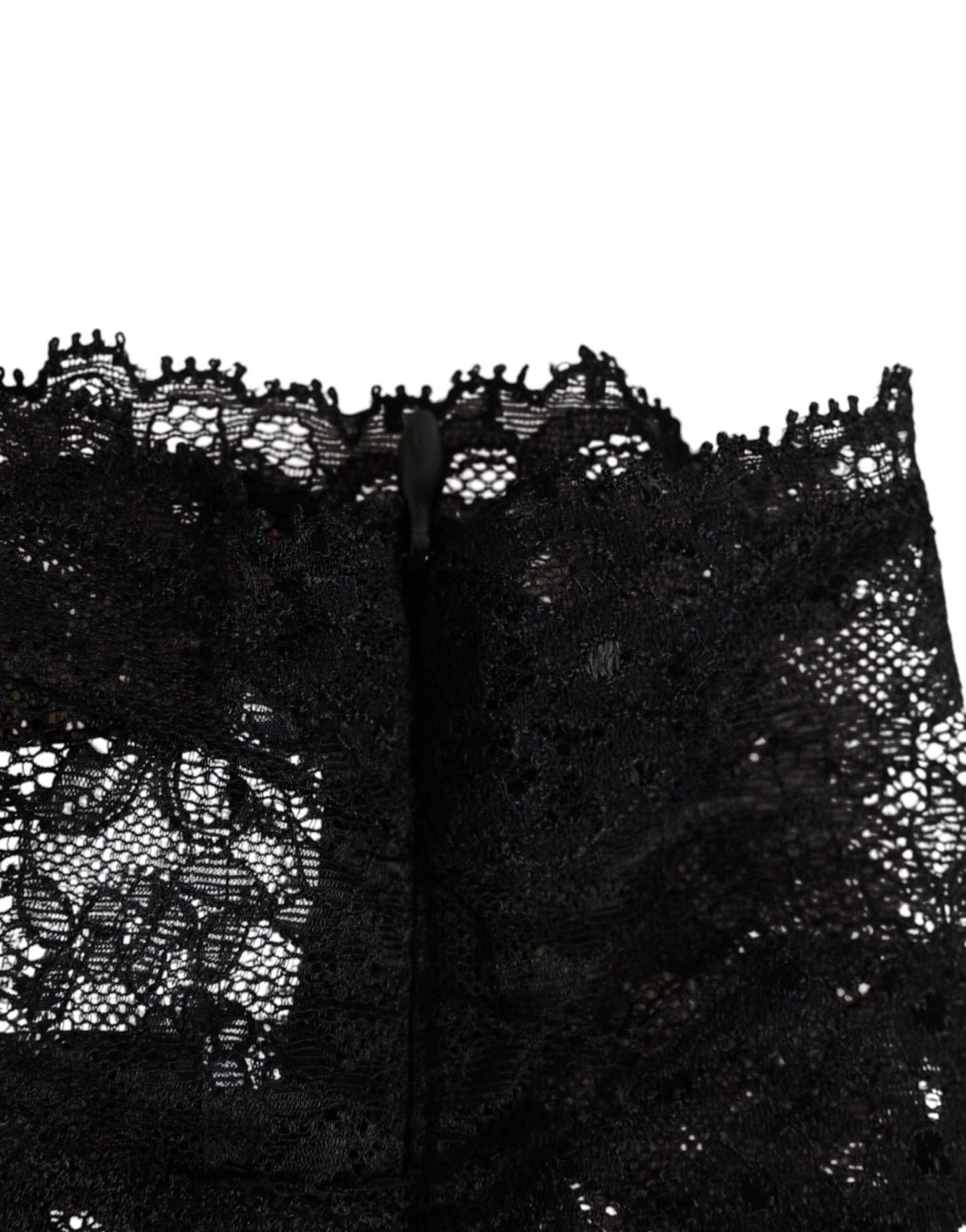 Dolce & Gabbana Black Lace Bandeau Bustier Top Sheer Stretch Underwear