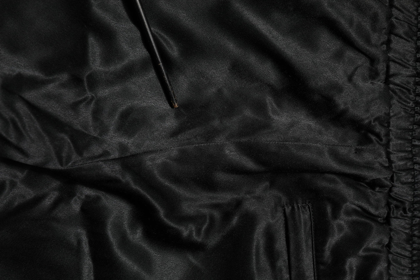 Dolce & Gabbana Black Gold Satin Crown Side Stripe Jogger Pants