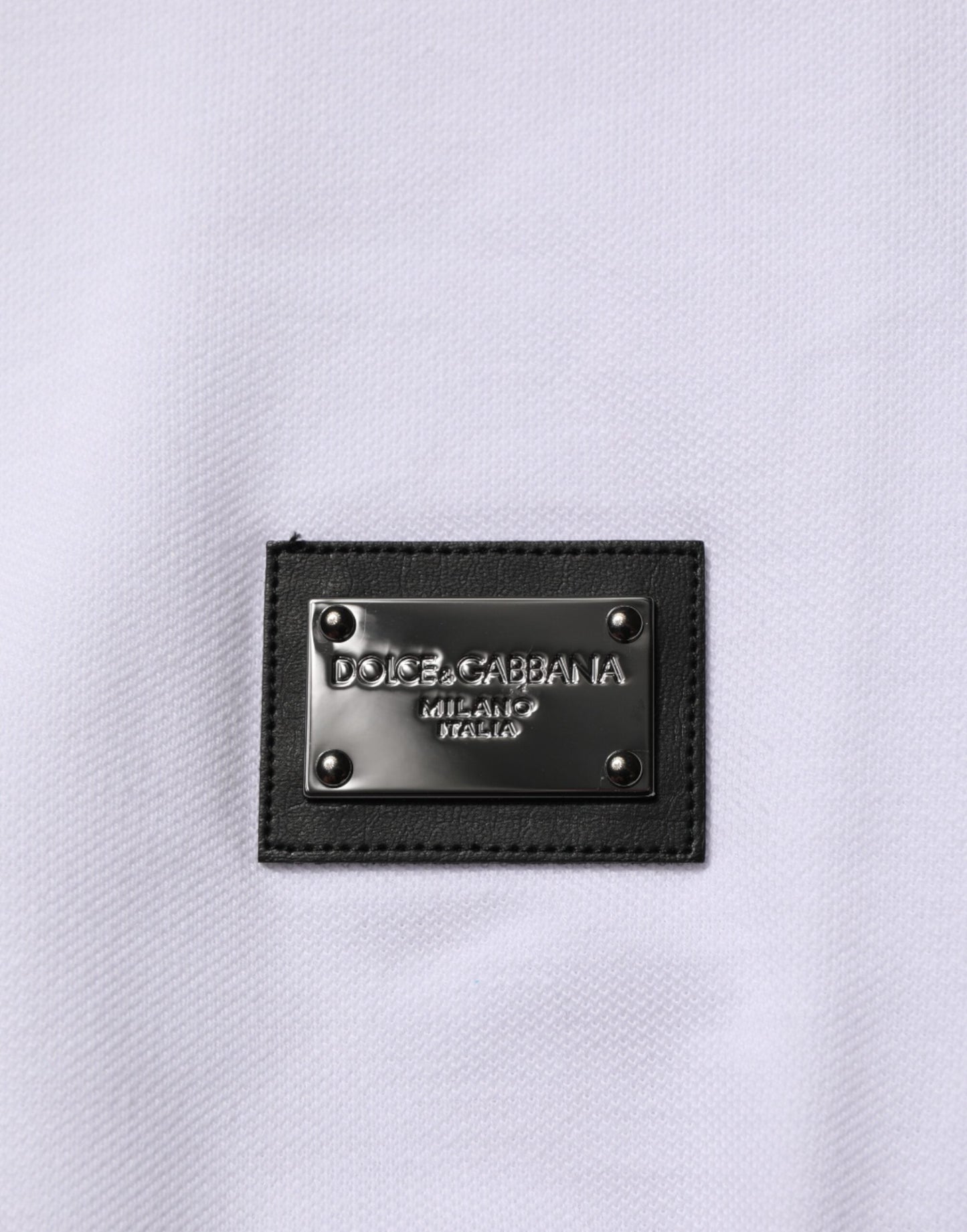 Dolce & Gabbana White Collared Short Sleeves Polo Men T-shirt